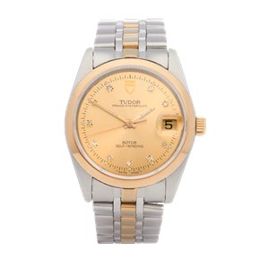 Tudor Prince Date 18K Yellow Gold & Stainless Steel - 74000