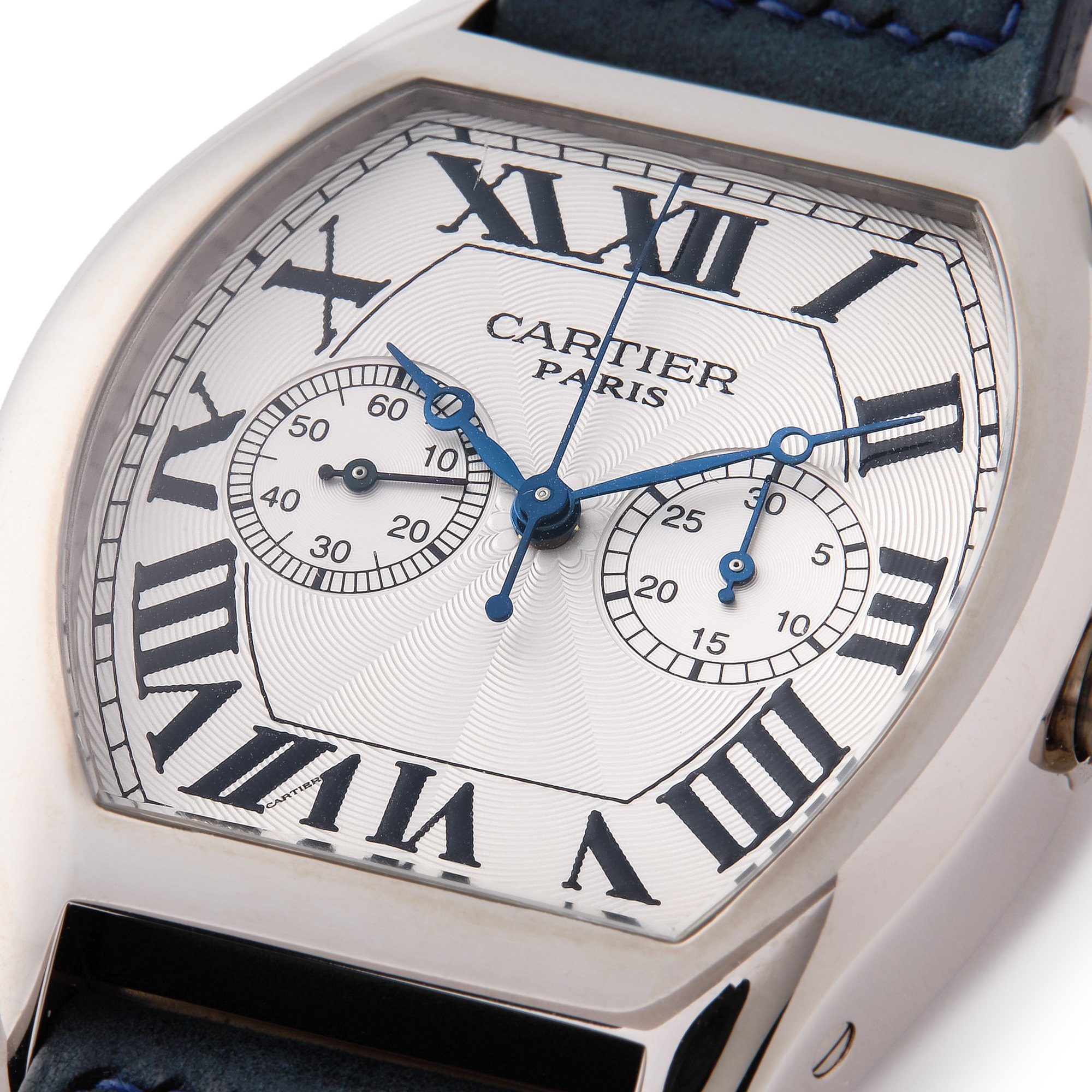 Cartier Tortue Monopoussoir CPCP 18K White Gold W1580038 or 2762