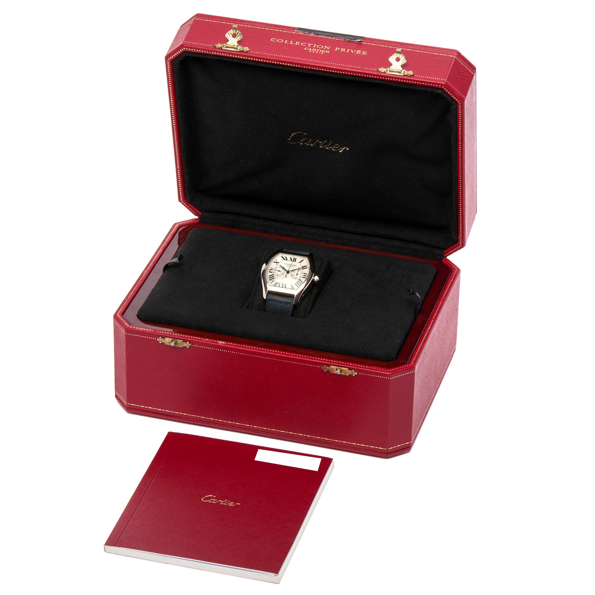 Cartier Tortue Monopoussoir CPCP 18K White Gold W1580038 or 2762