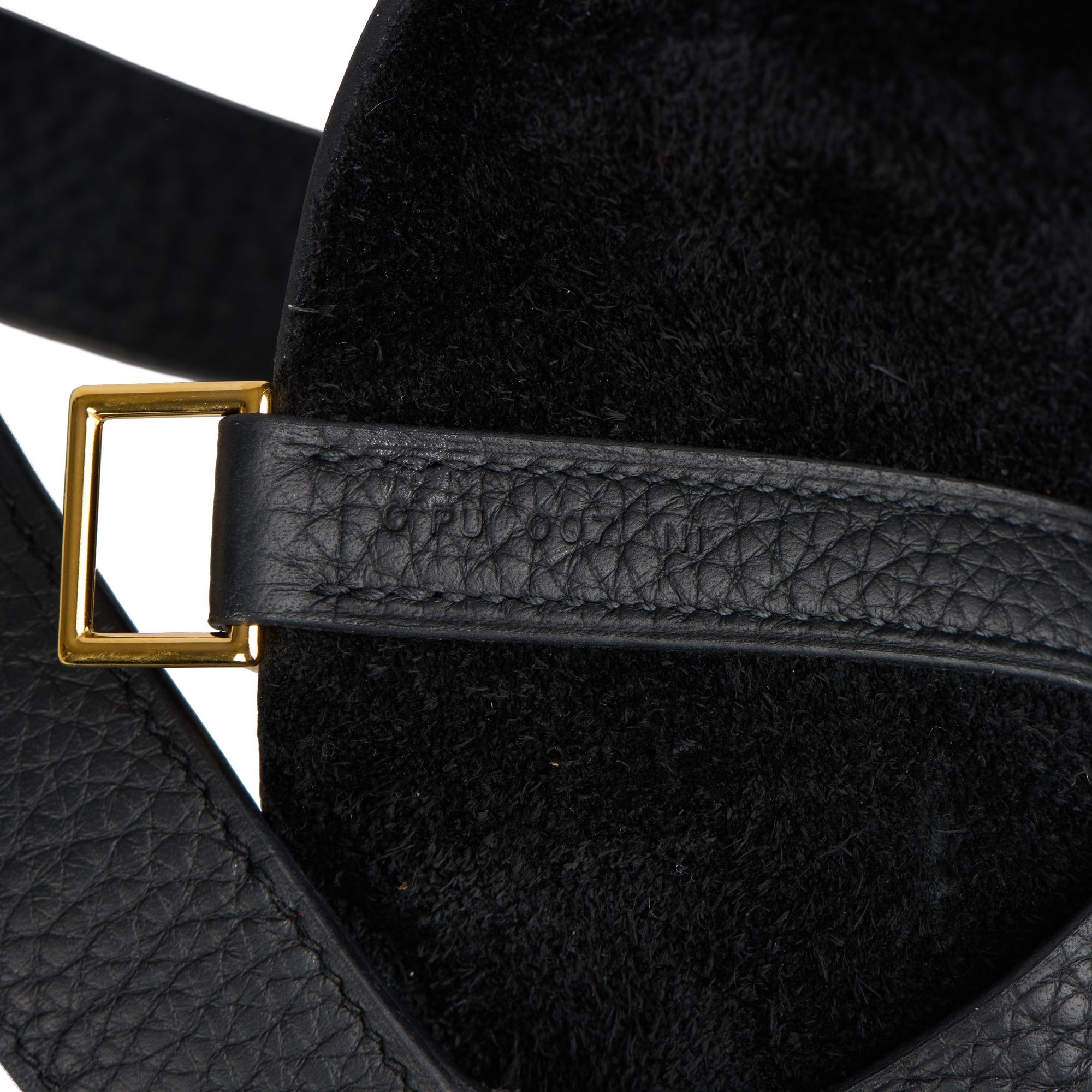 Hermès Black Clemence Leather Picotin Lock 22