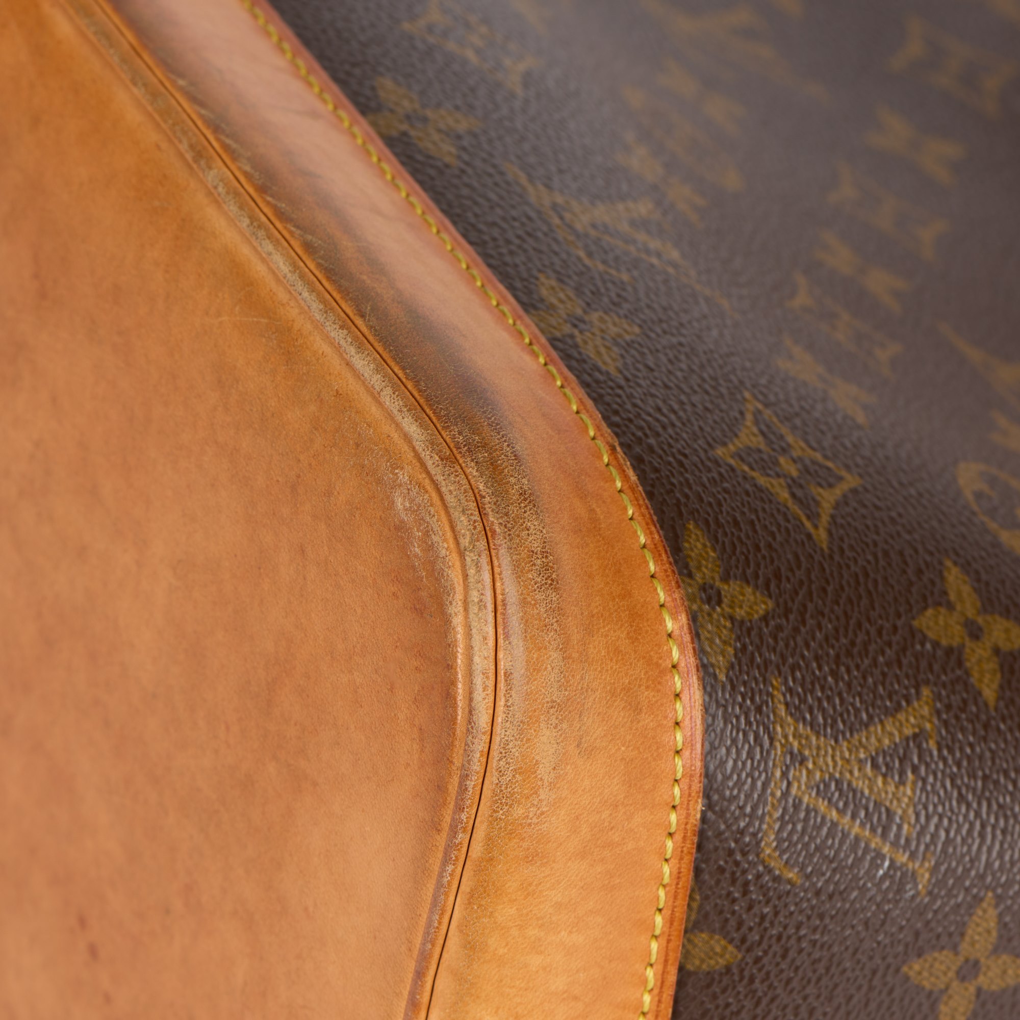 Louis Vuitton Brown Monogram Coated Canvas & Vachetta Leather Alma PM