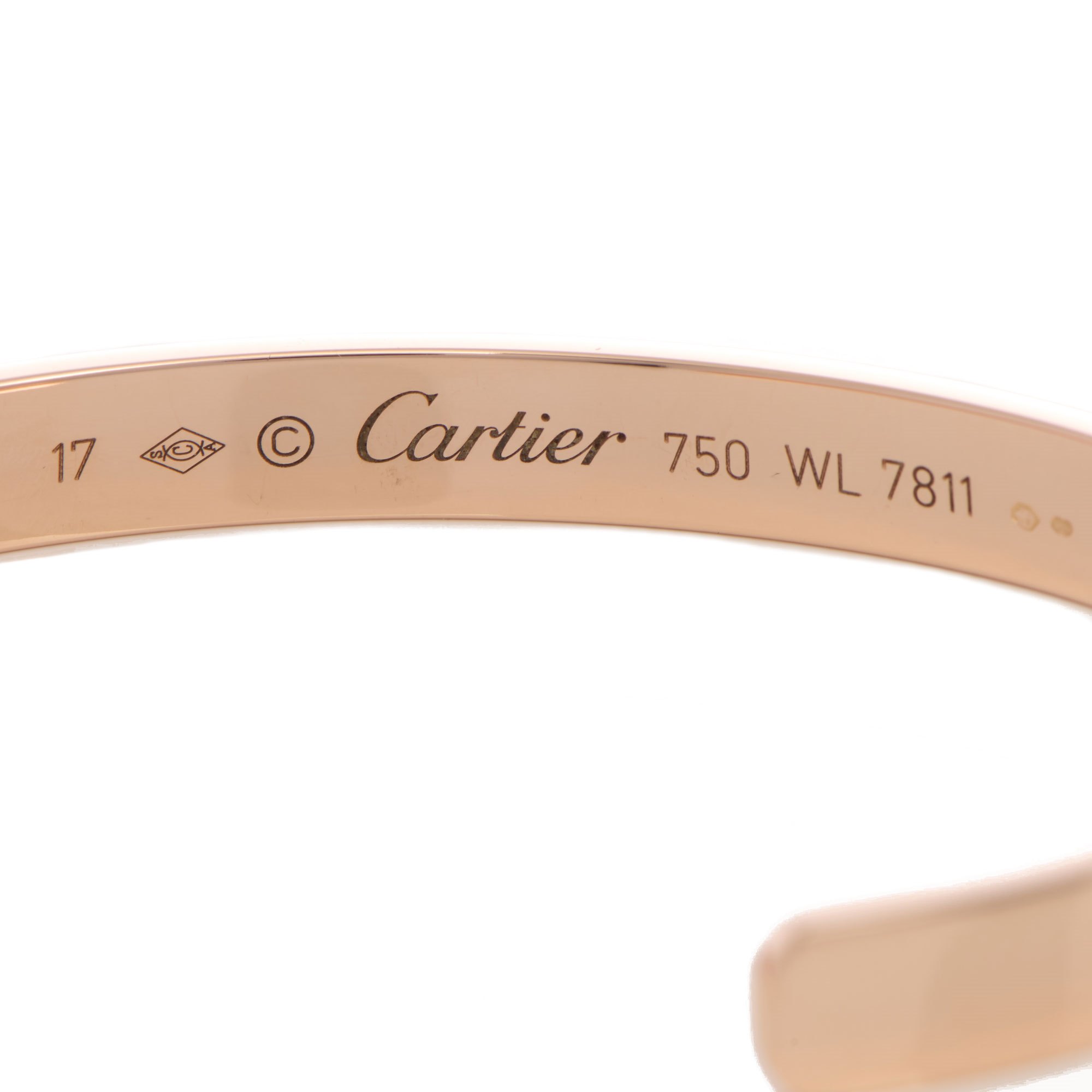 Cartier 18ct rose gold love cuff