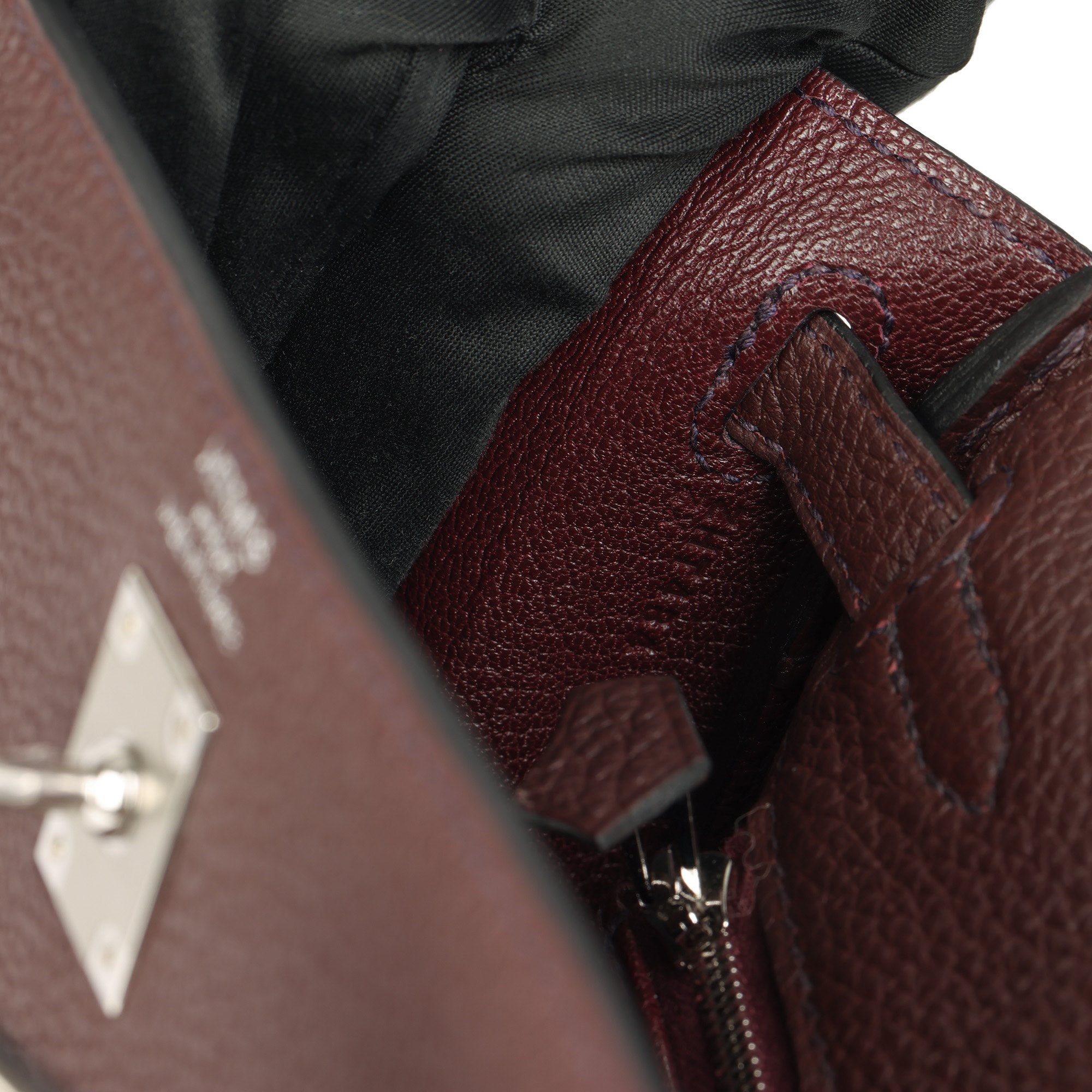 Hermès Rouge Sellier Togo Leather Kelly 25cm Retourne