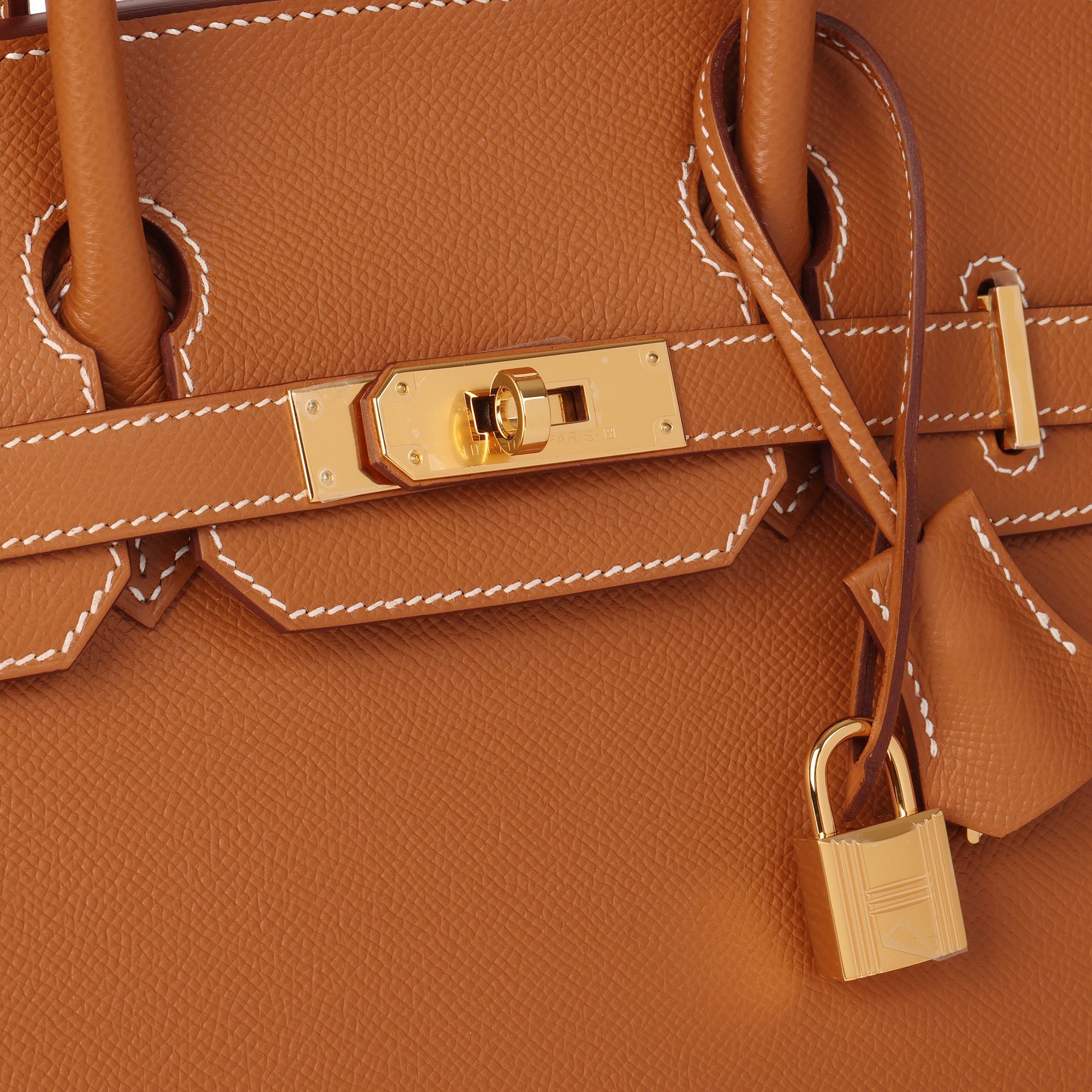Hermès Gold Epsom Leather Birkin 30cm Sellier