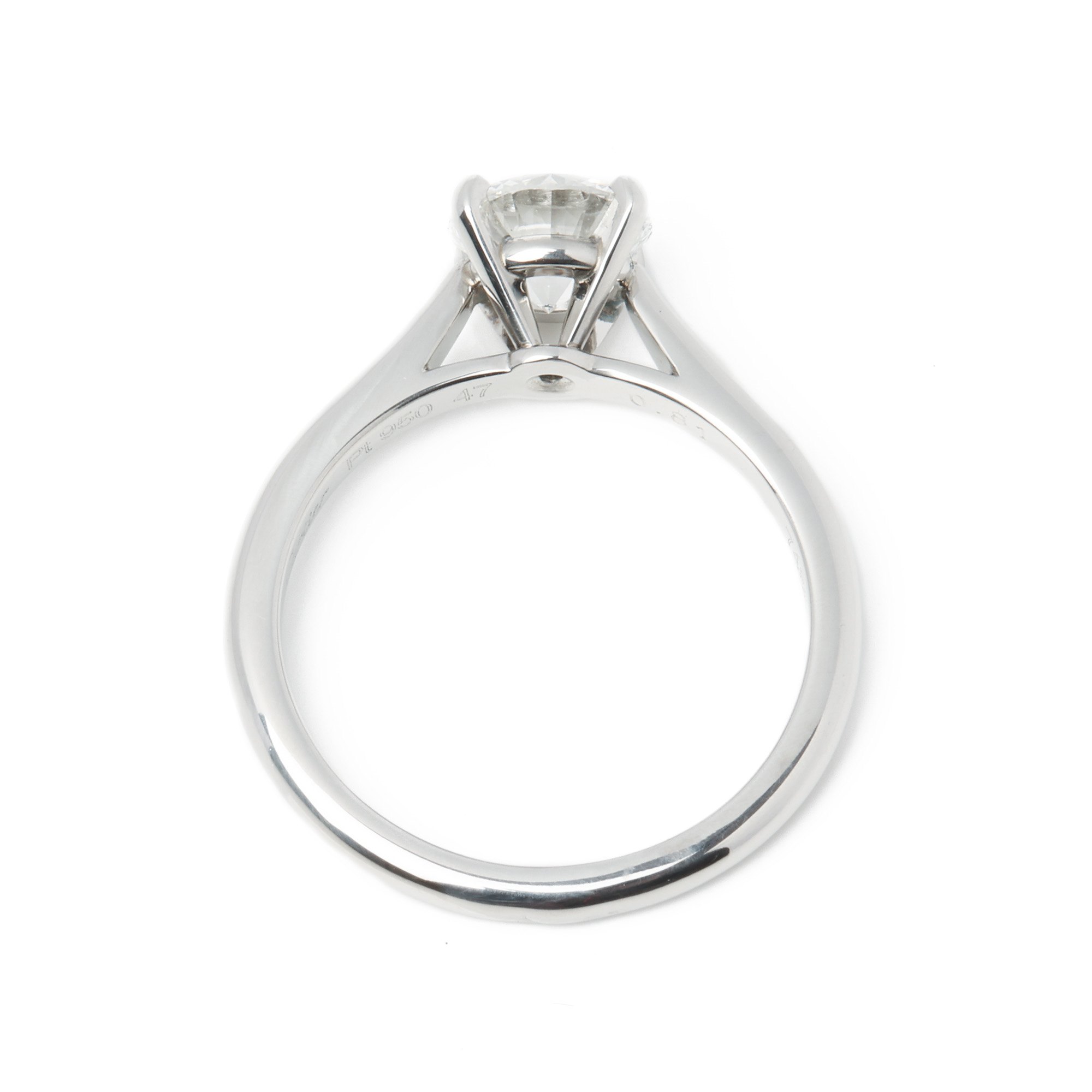Cartier 0.81ct Round Solitaire Diamond Ring