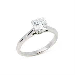 Cartier 0.81ct Round Solitaire Diamond Ring