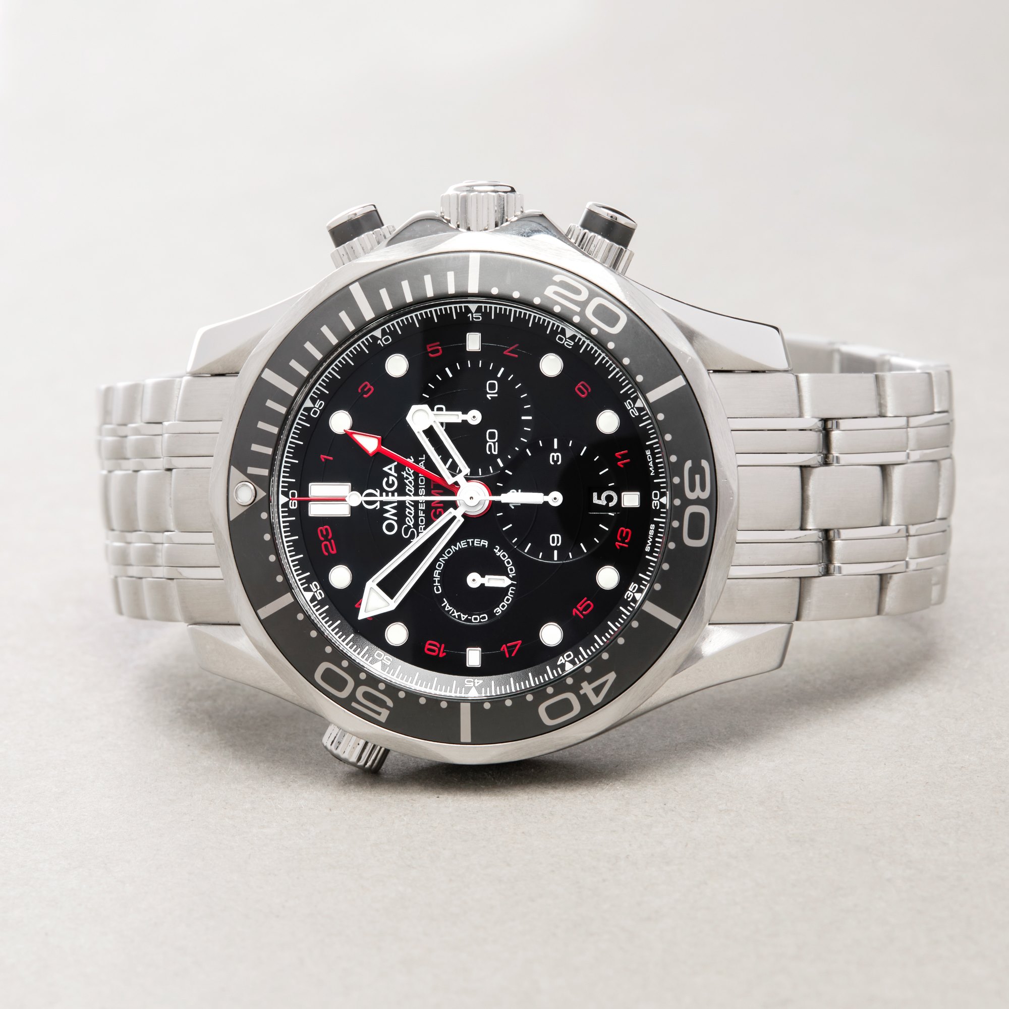 Omega Seamaster GMT Chronograph Stainless Steel 212.30.44.52.01.001