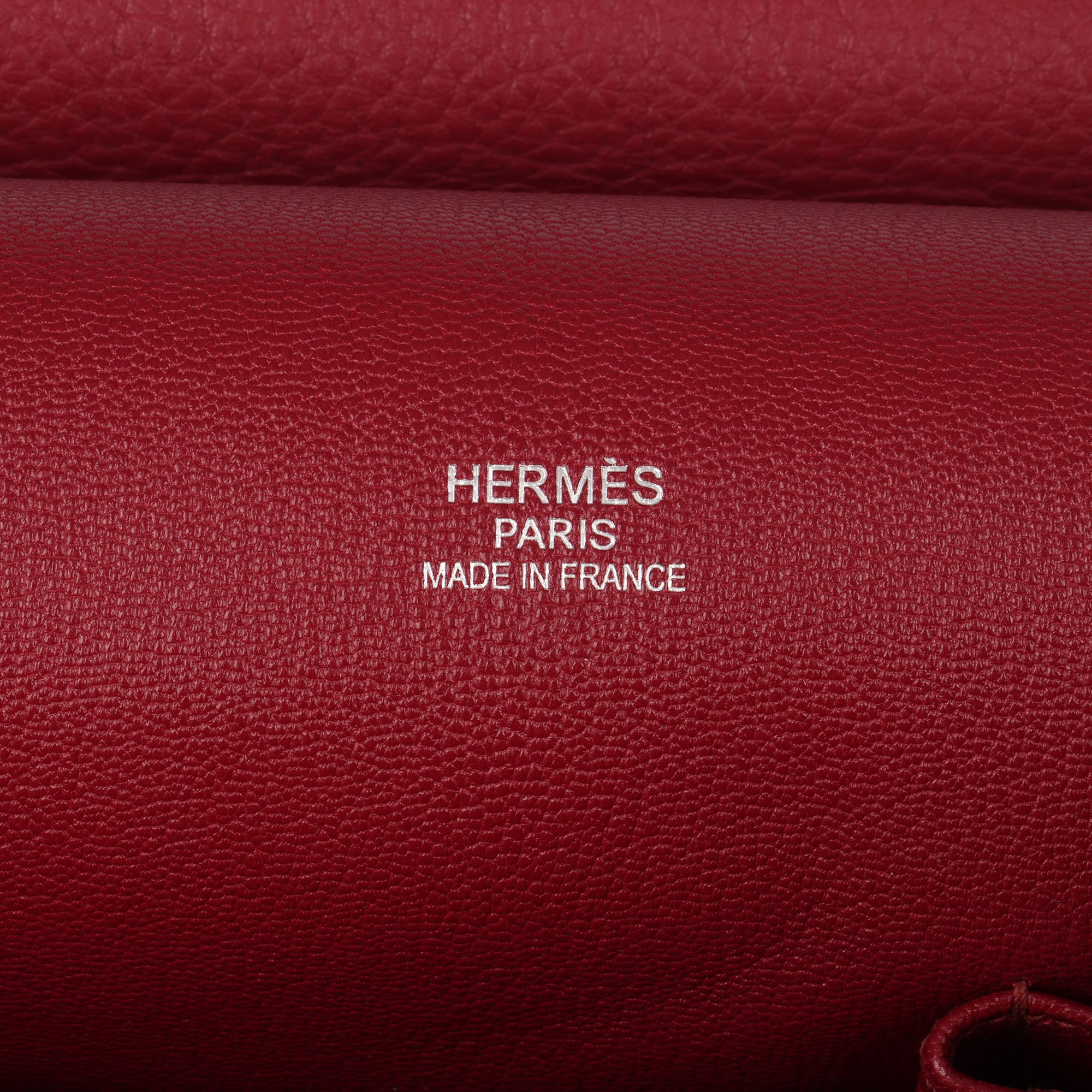 Hermès Rubis Clemence Leather Jypsiere 34cm