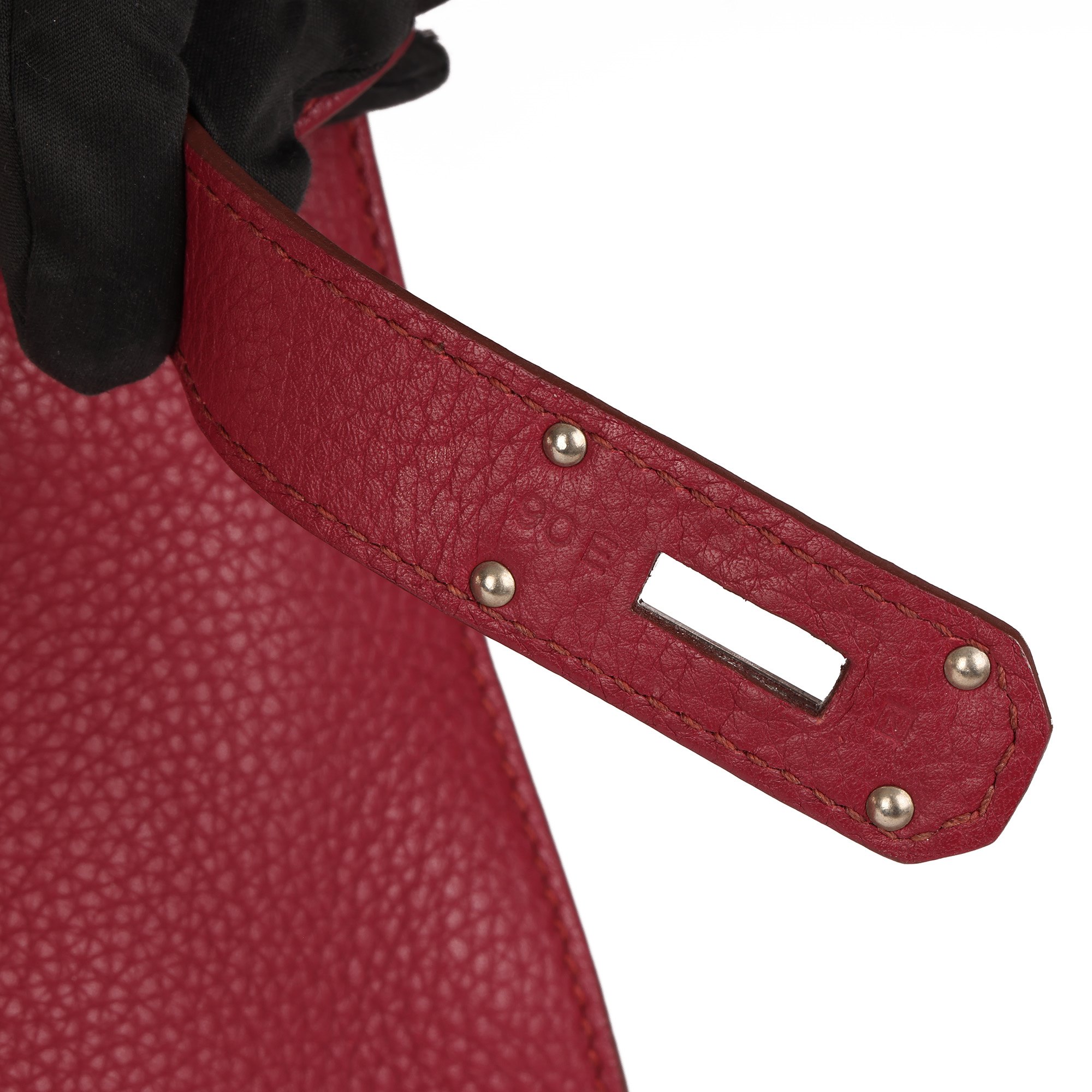 Hermès Rubis Clemence Leather Jypsiere 34cm