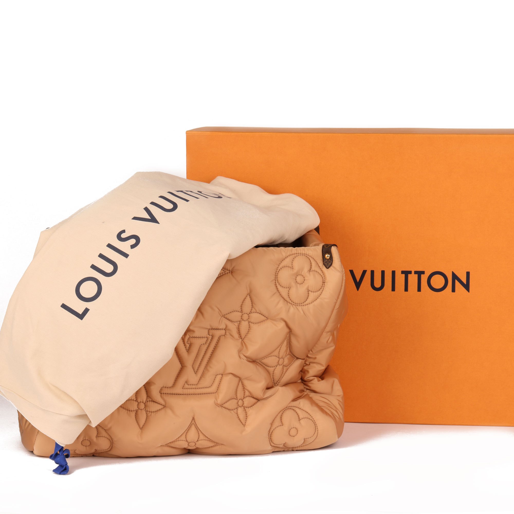 Louis Vuitton Beige & Brown Monogram Econyl & Brown Monogram Coated Canvas Pillow Onthego GM