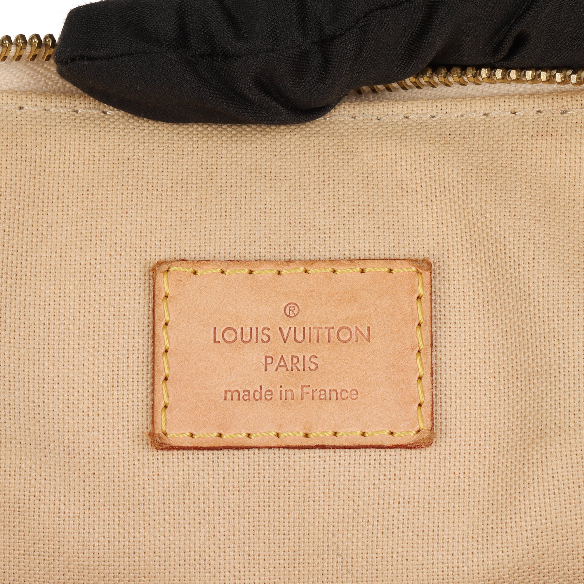 Louis Vuitton Beige Damier Azur Coated Canvas & Vachetta Leather Siracusa MM