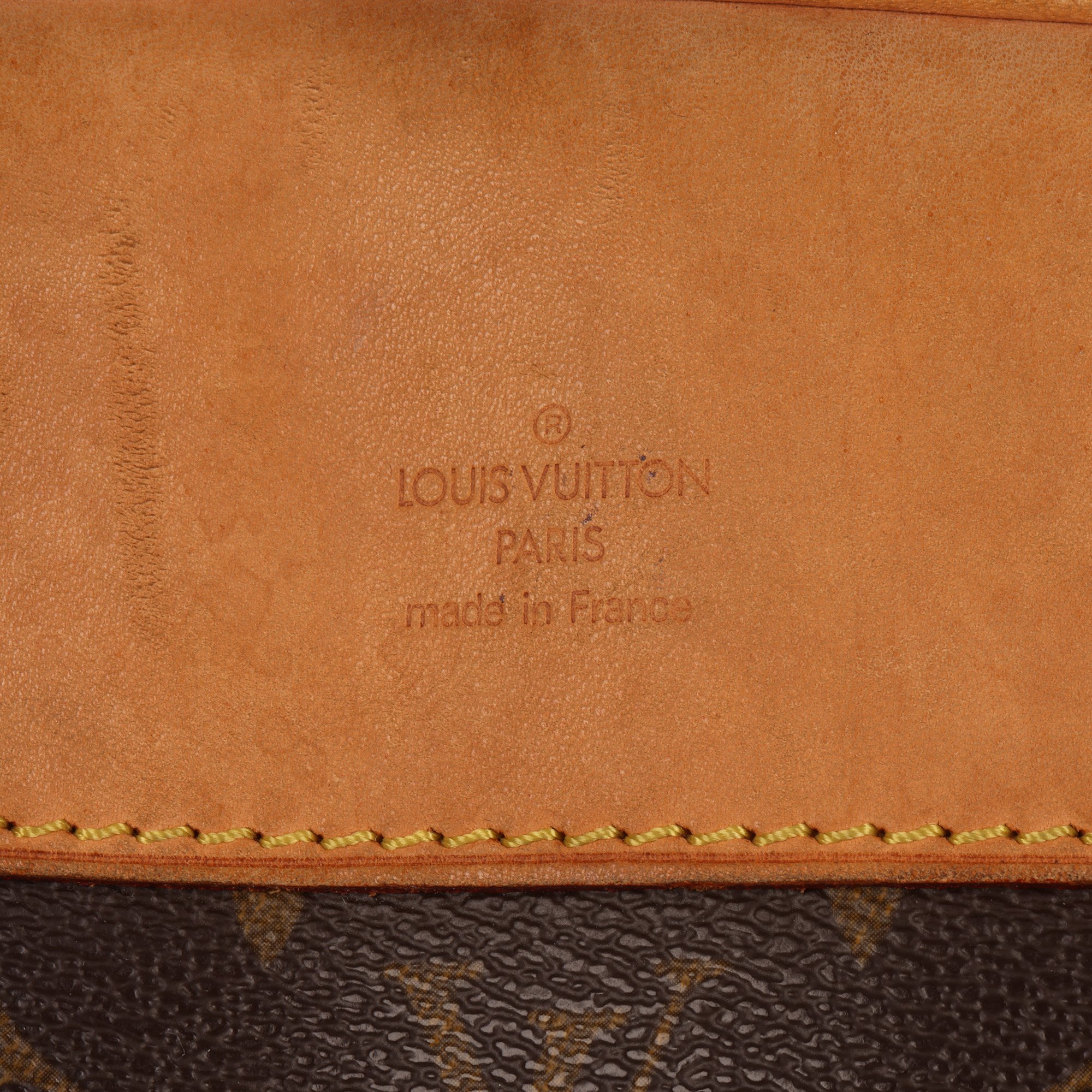 Louis Vuitton Brown Monogram Coated Canvas & Vachetta Leather Alize 48 Hours