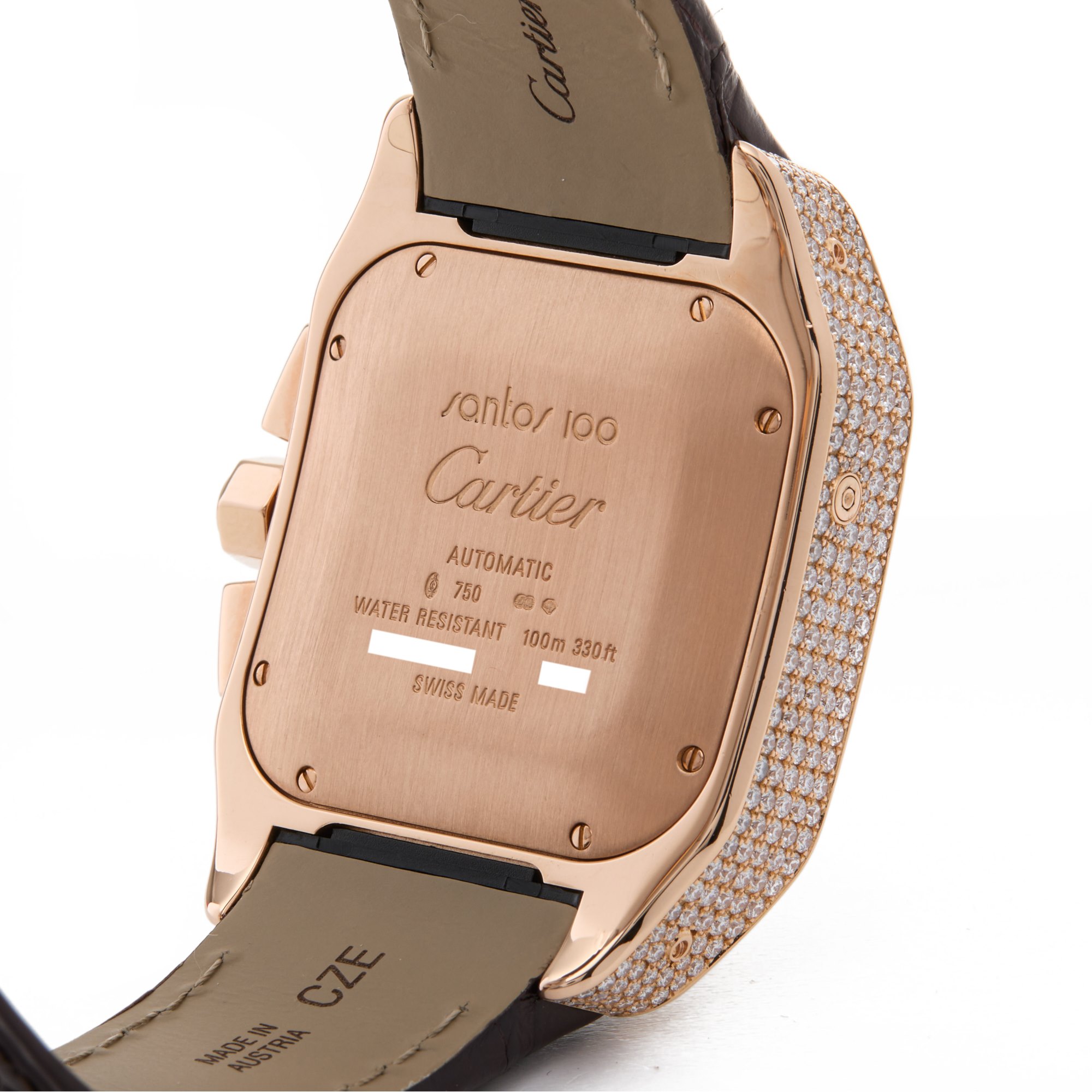 Cartier Santos 100 18K Rose Gold - 2935 Rose Goud WM505013 or 2935