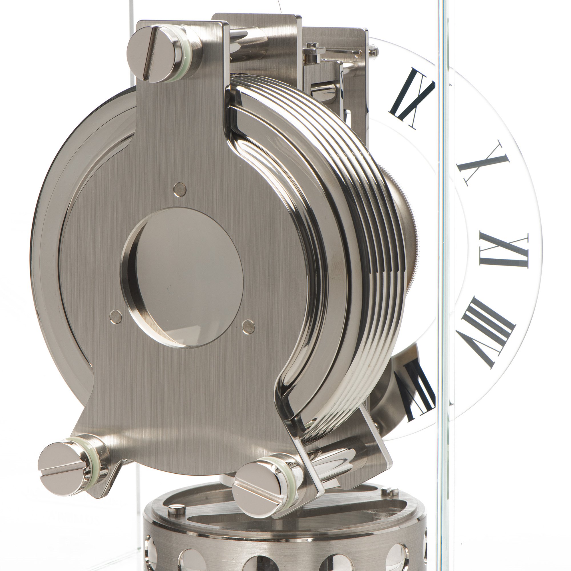Jaeger-LeCoultre Atmos Clock 'Classique Phases de Lune Stainless Steel 3000