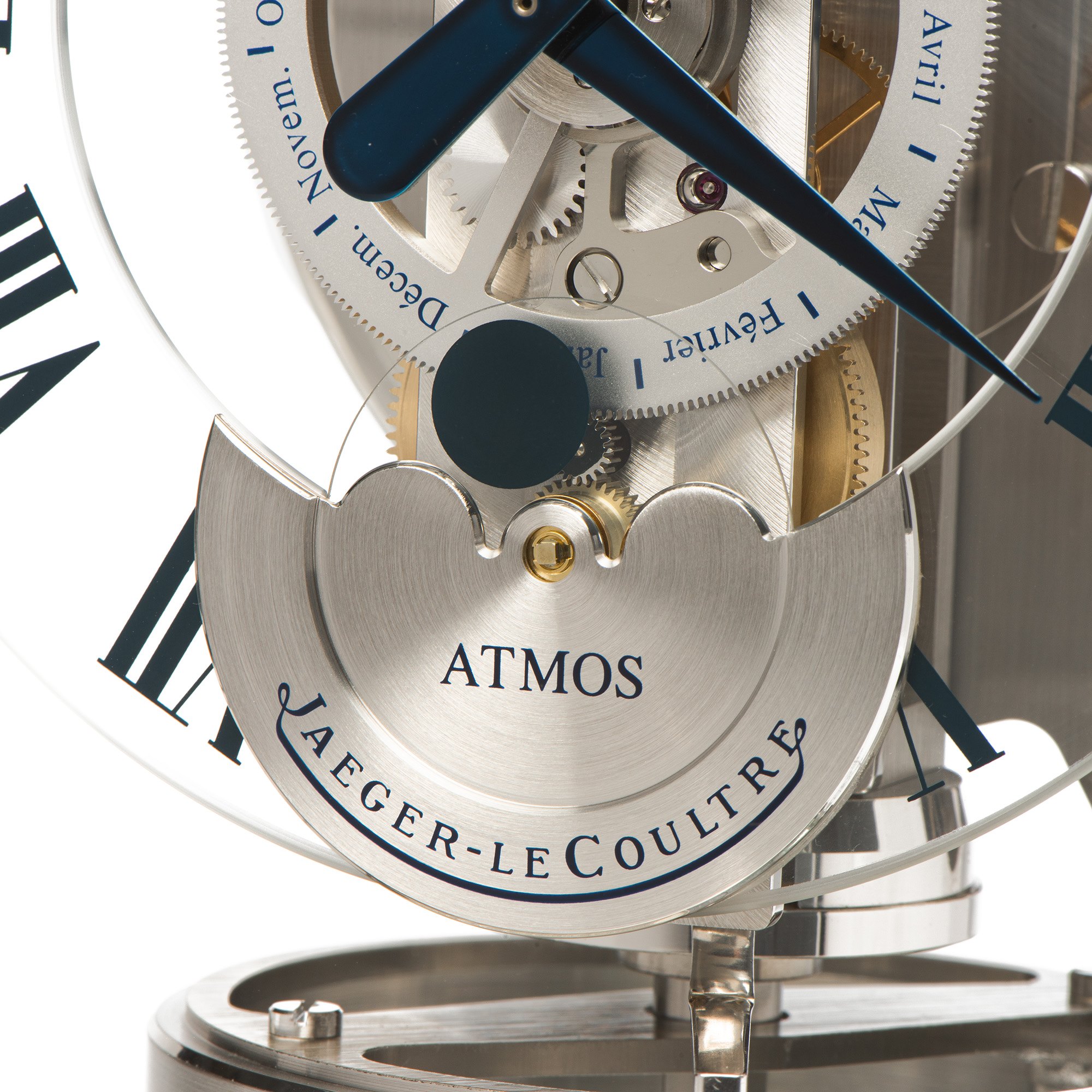 Jaeger-LeCoultre Atmos Clock Classique Phases de Lune Roestvrij Staal 3000
