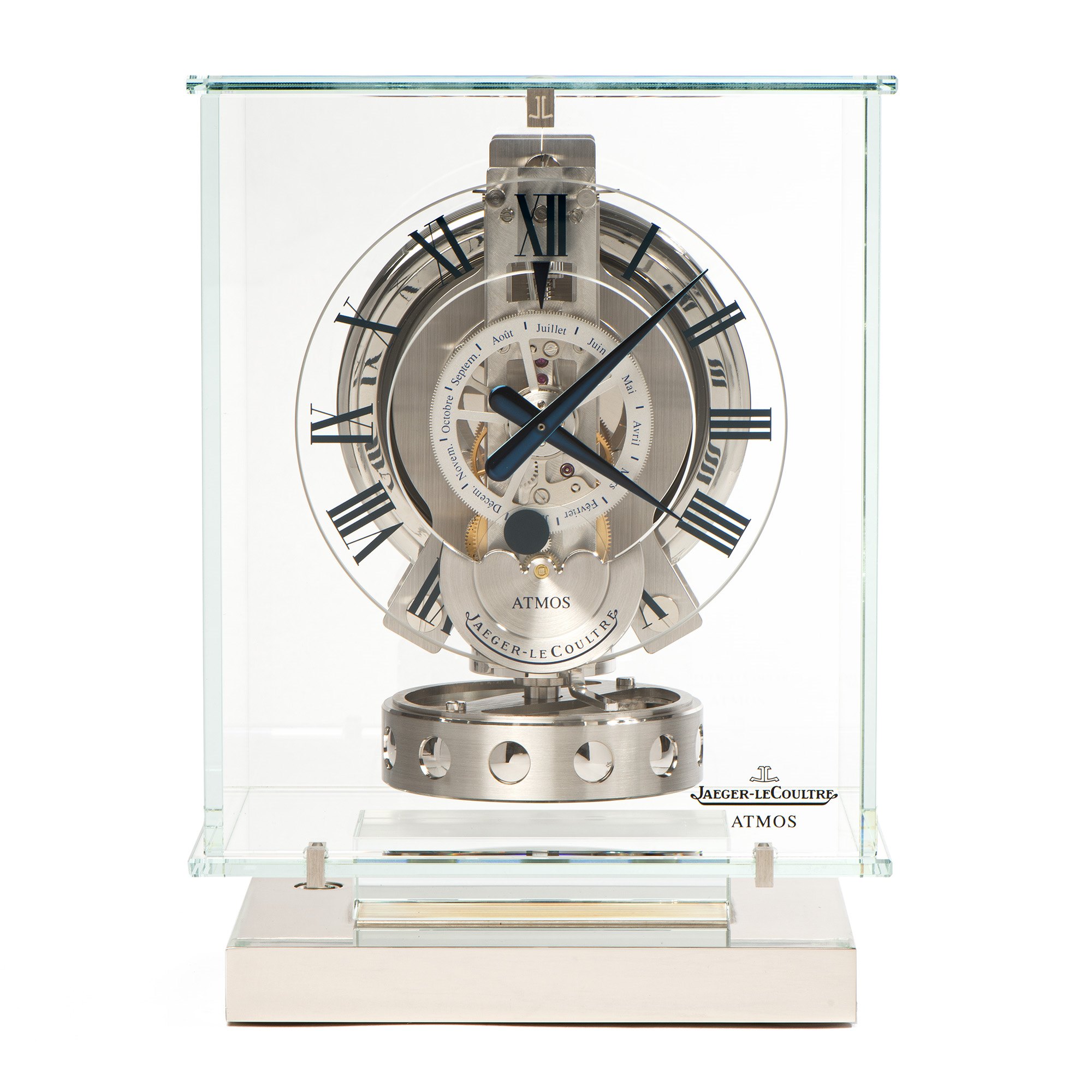 Jaeger-LeCoultre Atmos Clock Classique Phases de Lune Roestvrij Staal 3000