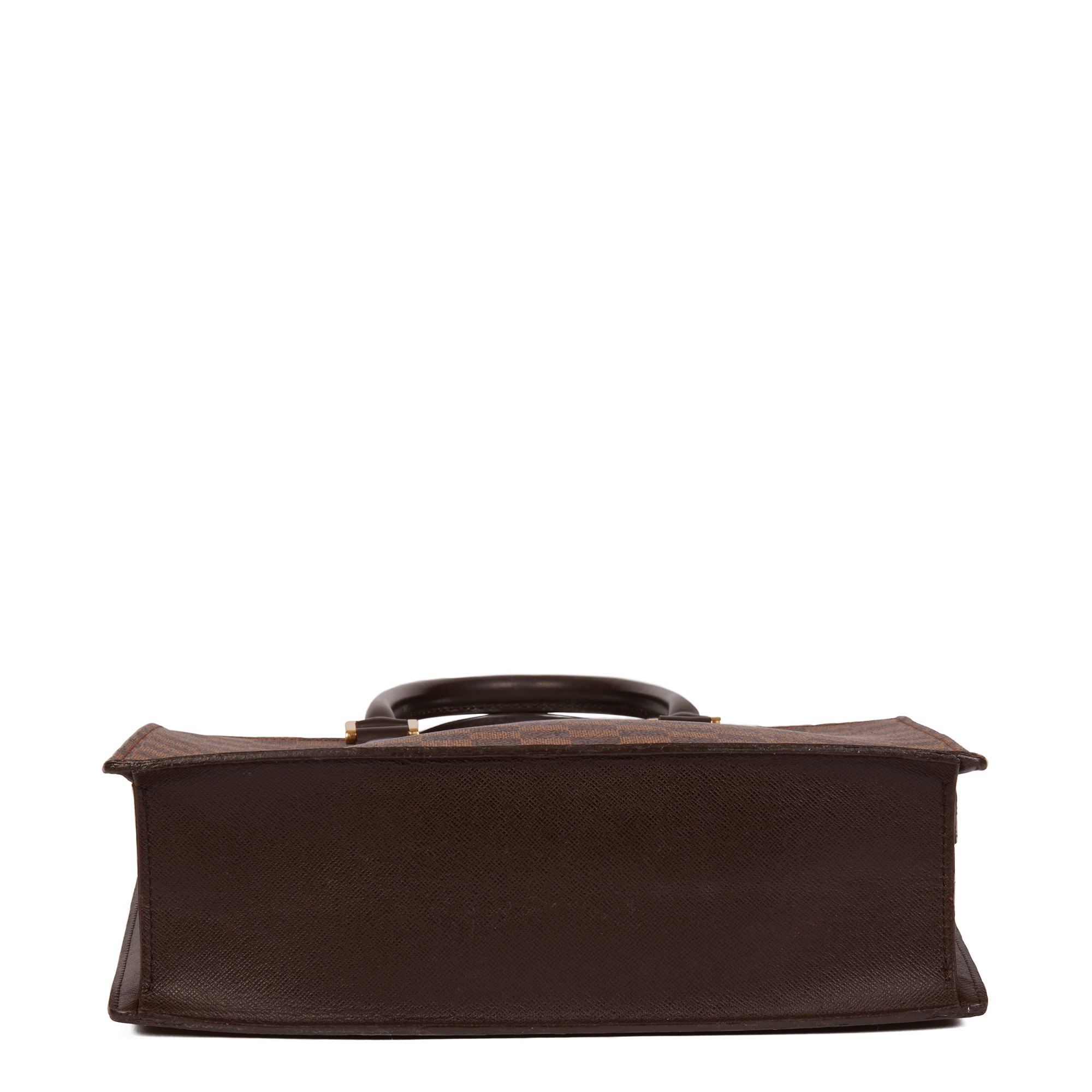 Louis Vuitton Brown Coated Canvas Damier Ebene and Brown Calf Leather Venice PM
