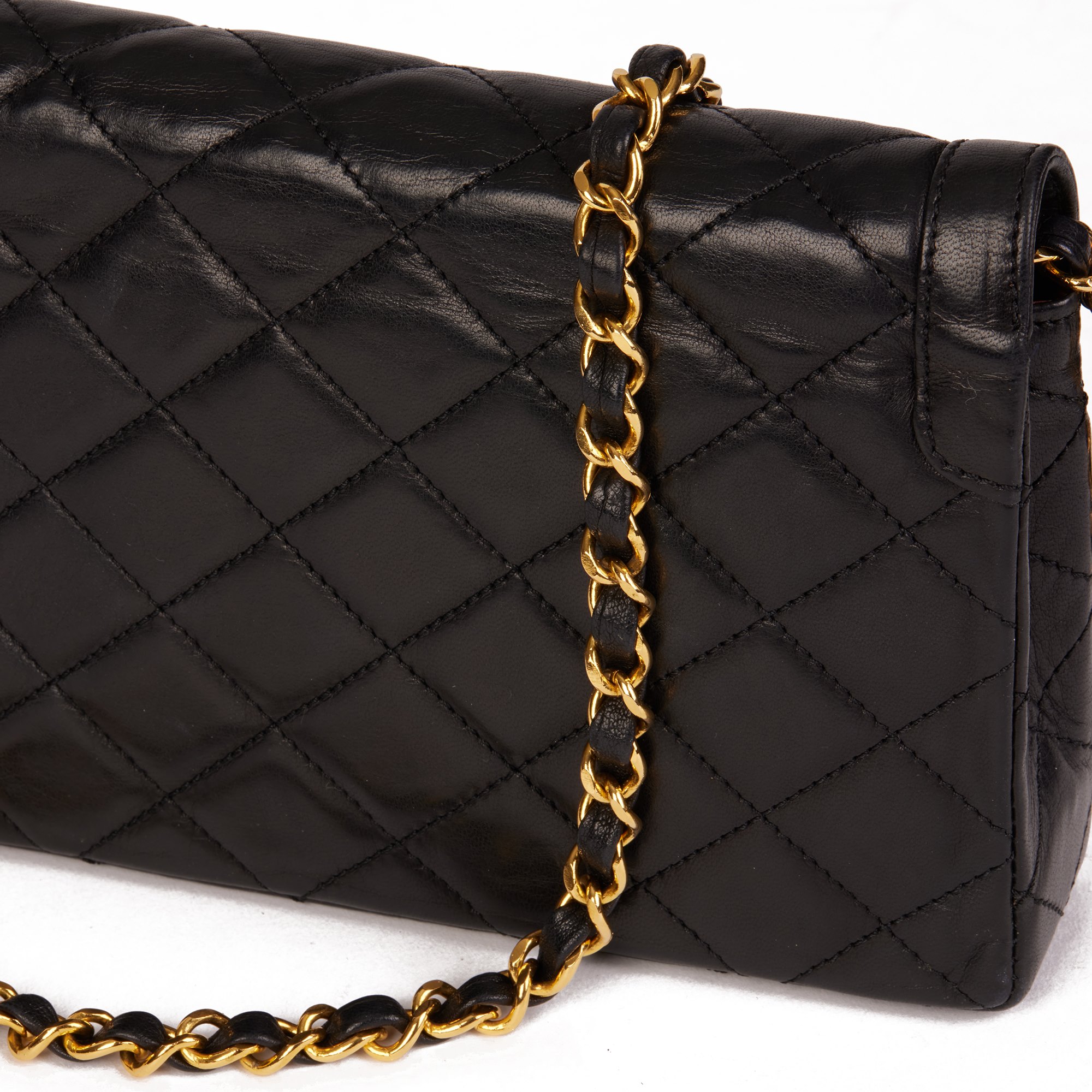 Chanel Black Quilted Lambskin Vintage Mini Paris-Limited Flap Bag
