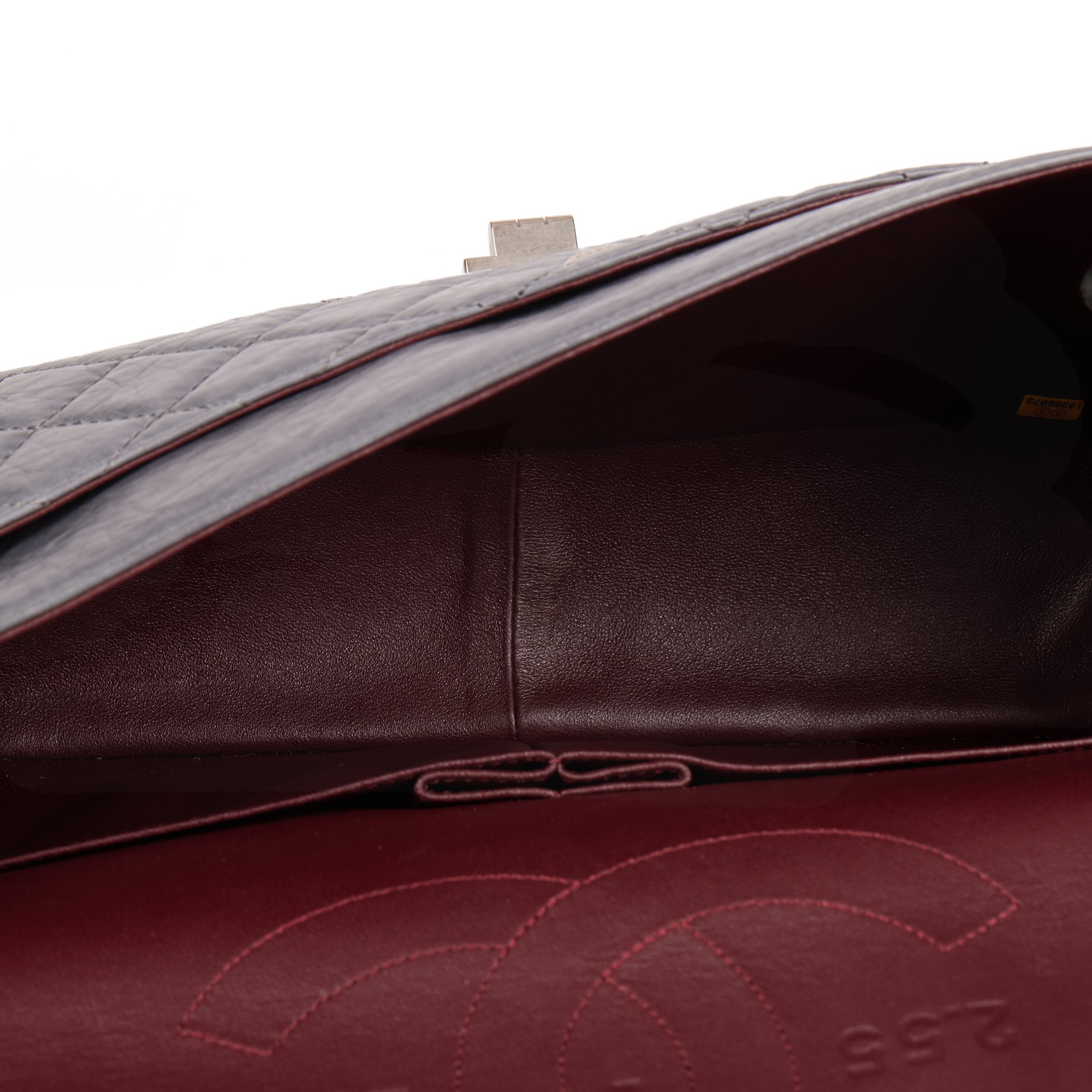 Chanel Grey Quilted Aged Calfskin Leather 2005 50th Anniversary Edition 227 2.55 Reissue Double Flap Bag