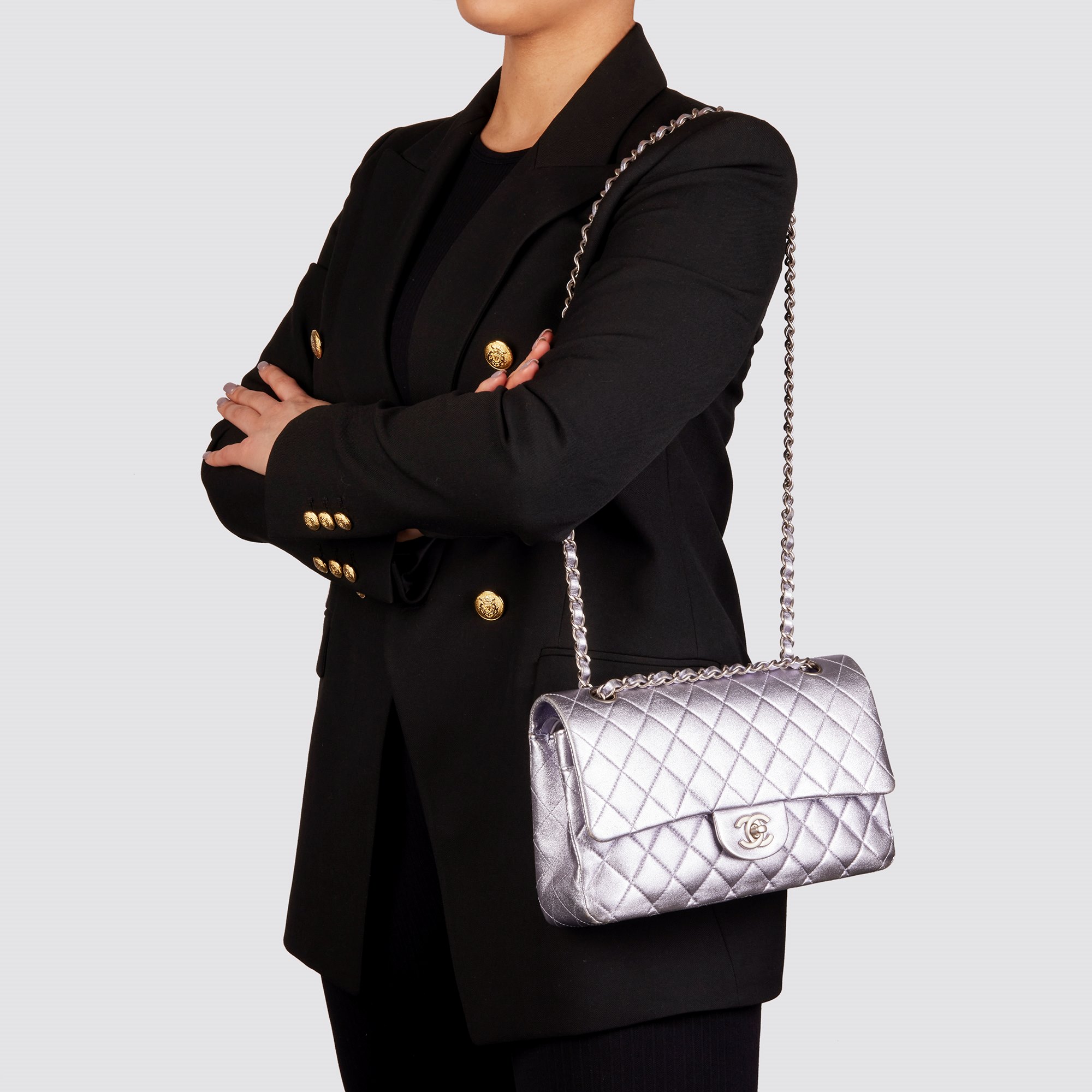 Chanel Medium Classic Double Flap Bag 2010 HB4348 | Second Hand Handbags