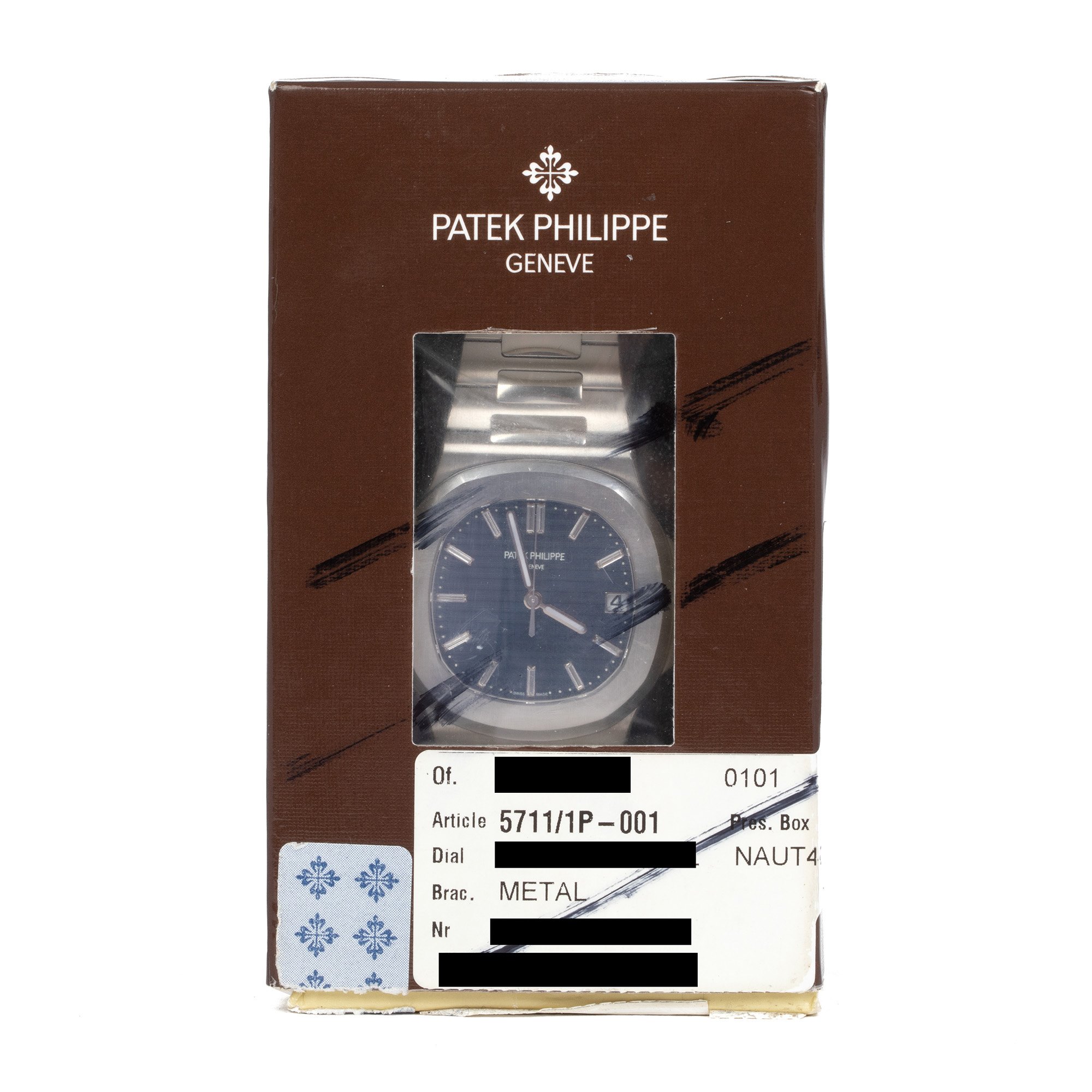 Patek Philippe Nautilus 40th Anniversary 'Single Sealed' Platinum 5711/1P-001