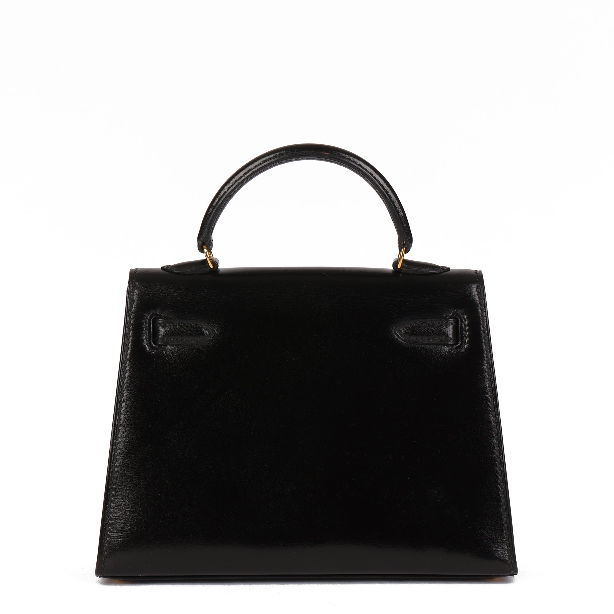 Hermès Black Box Calf Leather Vintage Kelly 15cm Sellier