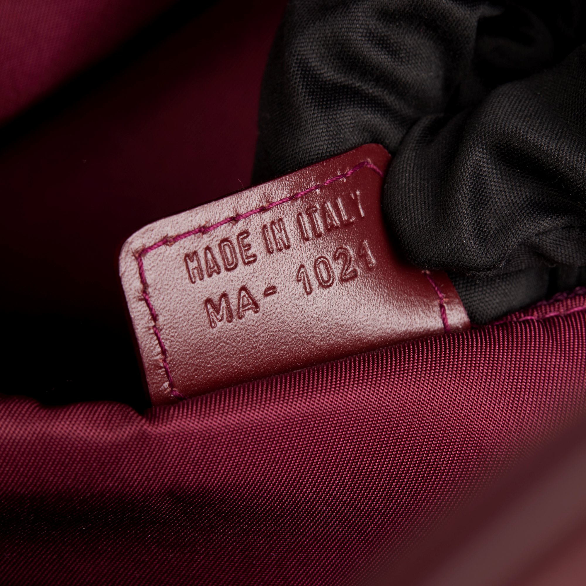 Christian Dior Bordeaux Monogram Canvas & Calfskin Leather Vintage Saddle Tote