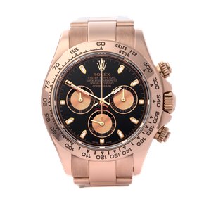 Rolex Daytona Black Dial with Rose Gold Subdials Rose Gold - 116505