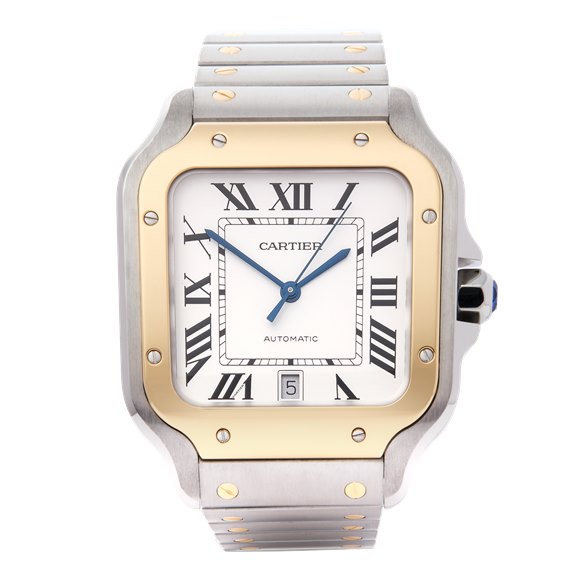Cartier Santos Large Yellow Gold & Stainless Steel - W2SA0006 or 4072