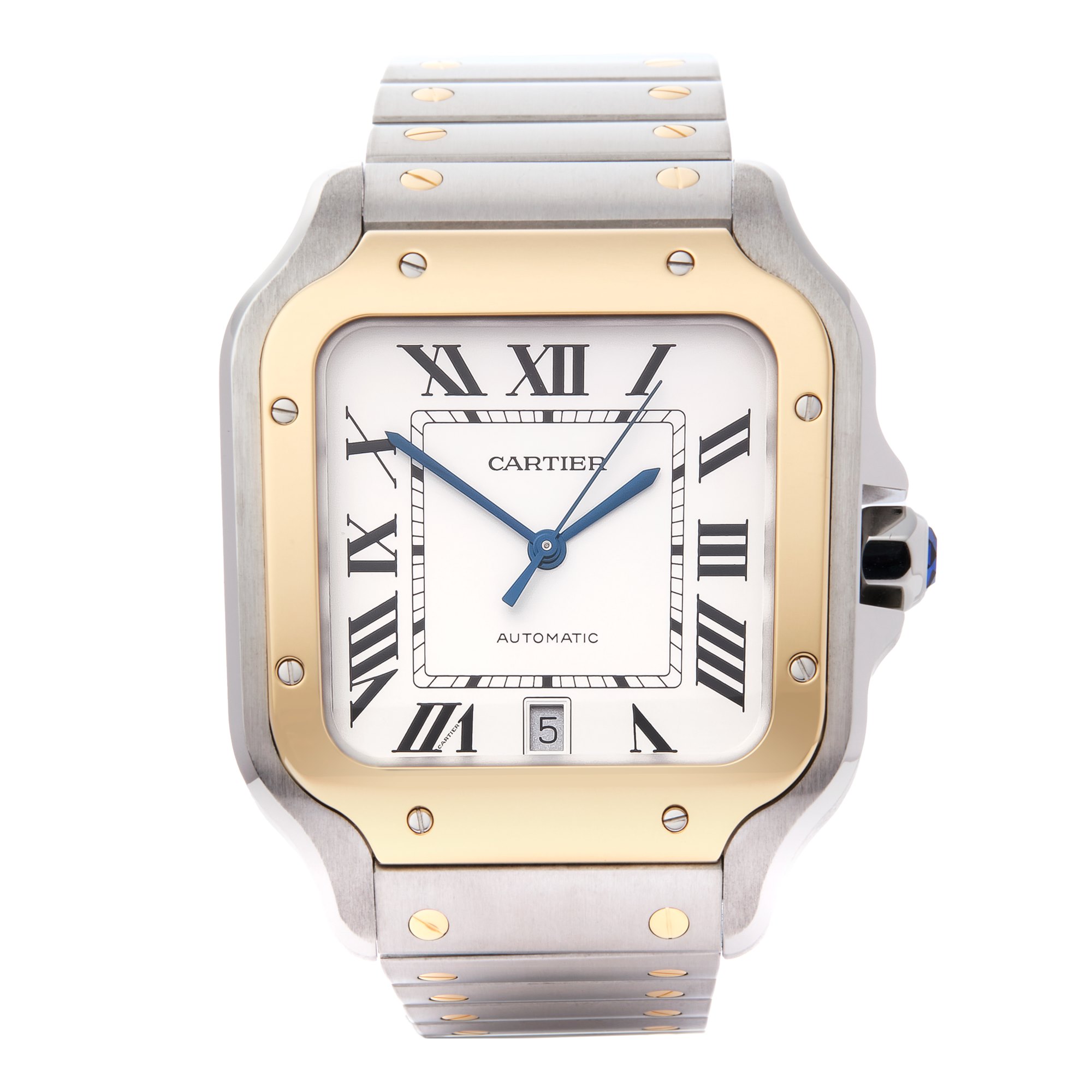 Cartier Santos Large Yellow Gold & Stainless Steel W2SA0006 or 4072