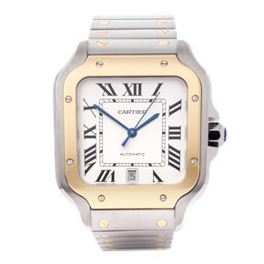 Cartier Santos Large Automatic Yellow Gold & Stainless Steel - W2SA0006 or 4072