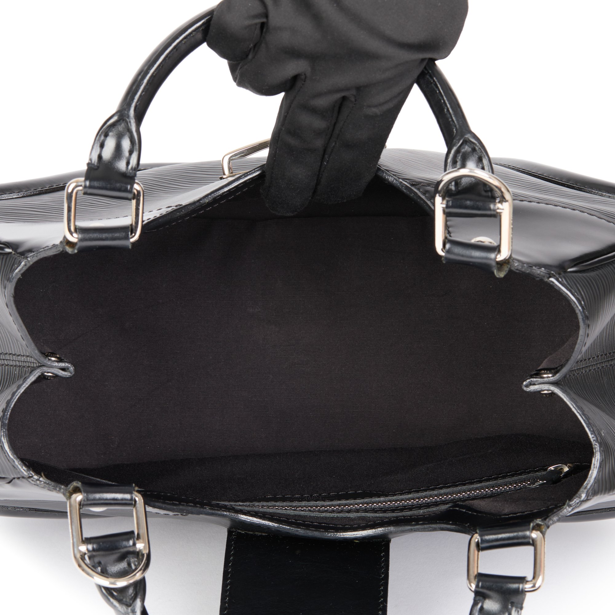 Louis Vuitton Black Epi Leather Sac Montaigne