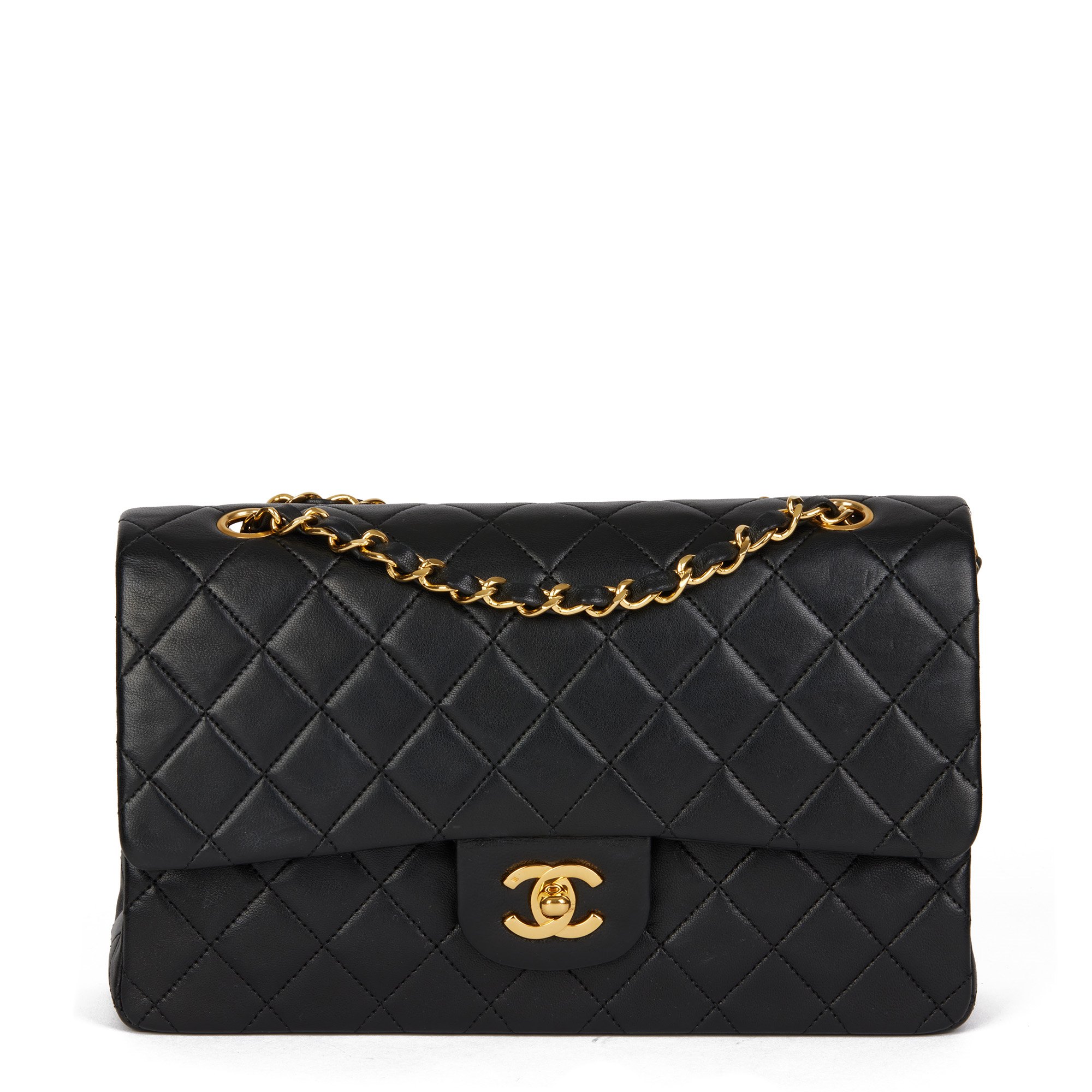 chanel bags quilted black