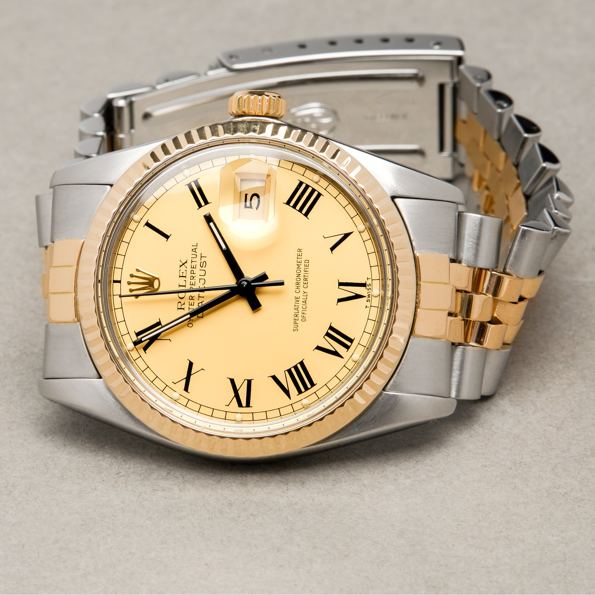 Rolex Datejust 36 "Buckley Dial" Yellow Gold & Stainless Steel 16013
