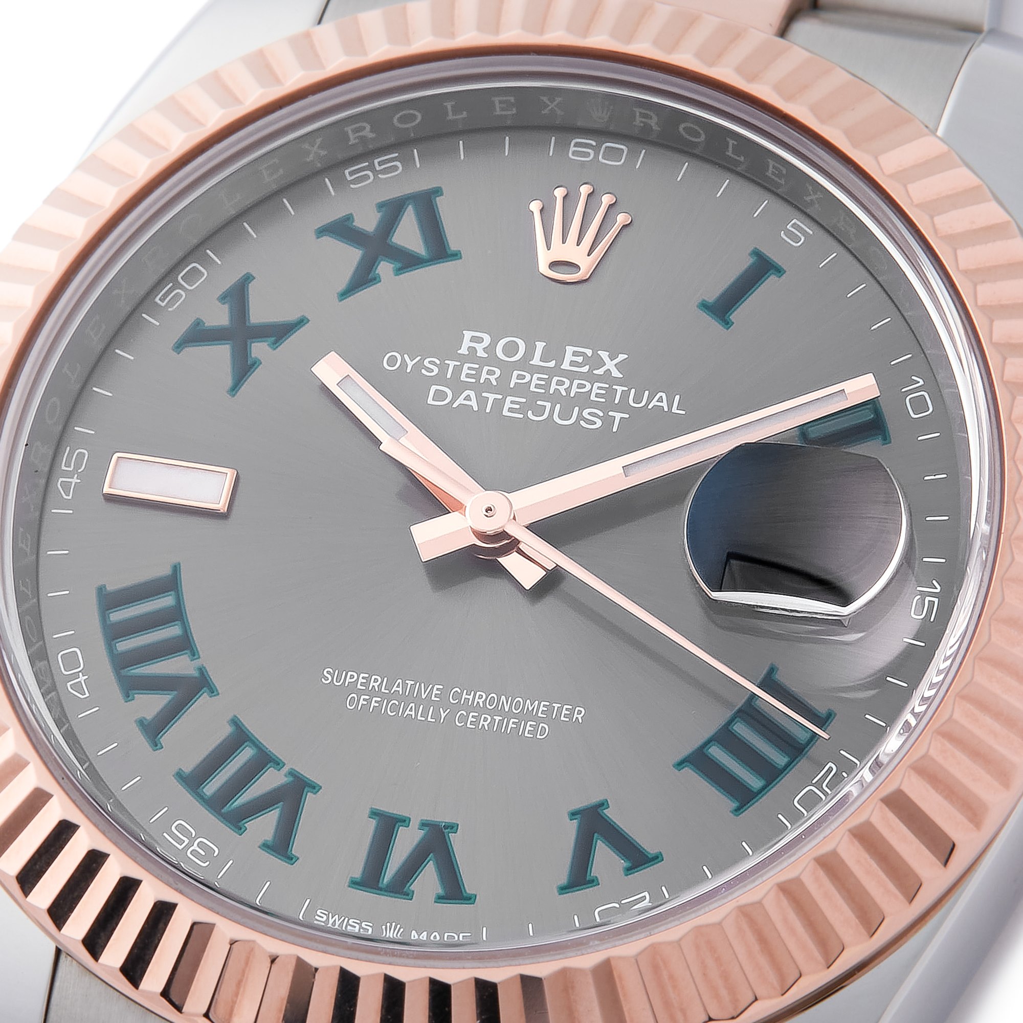 Rolex Datejust 41 Wimbledon Dial Rose Gold & Stainless Steel 126331