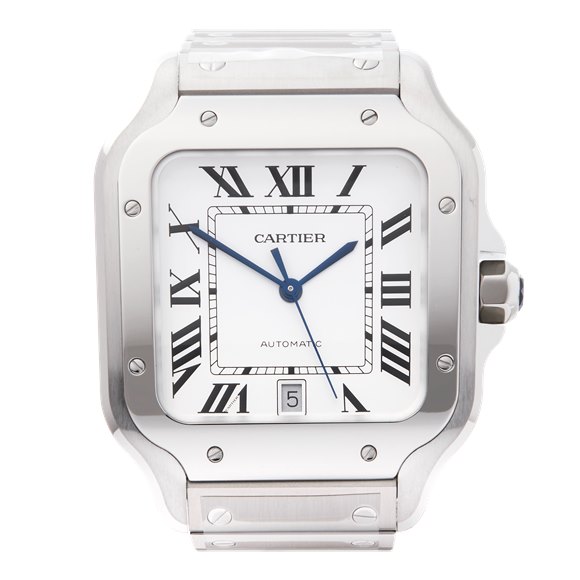 Cartier Santos Large Stainless Steel - WSSA0018 or 4072