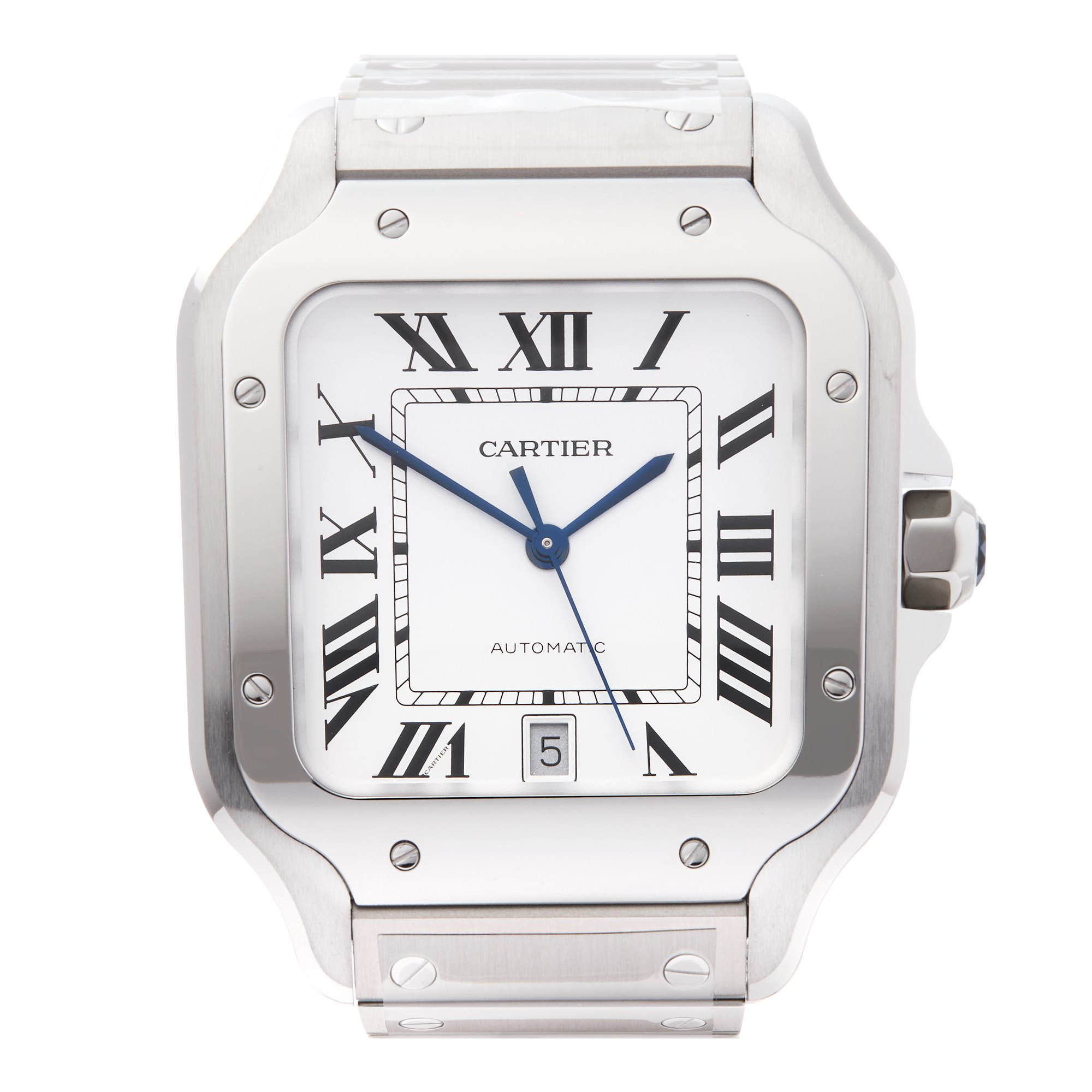 Cartier Santos Large Roestvrij Staal WSSA0018 or 4072