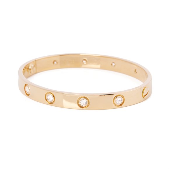 Cartier Love 10 Diamond Bangle