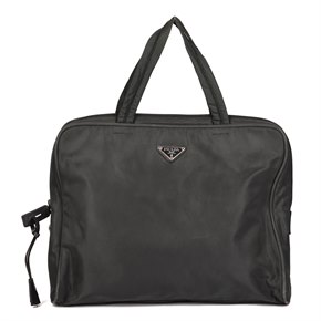 Prada Black Nylon Briefcase