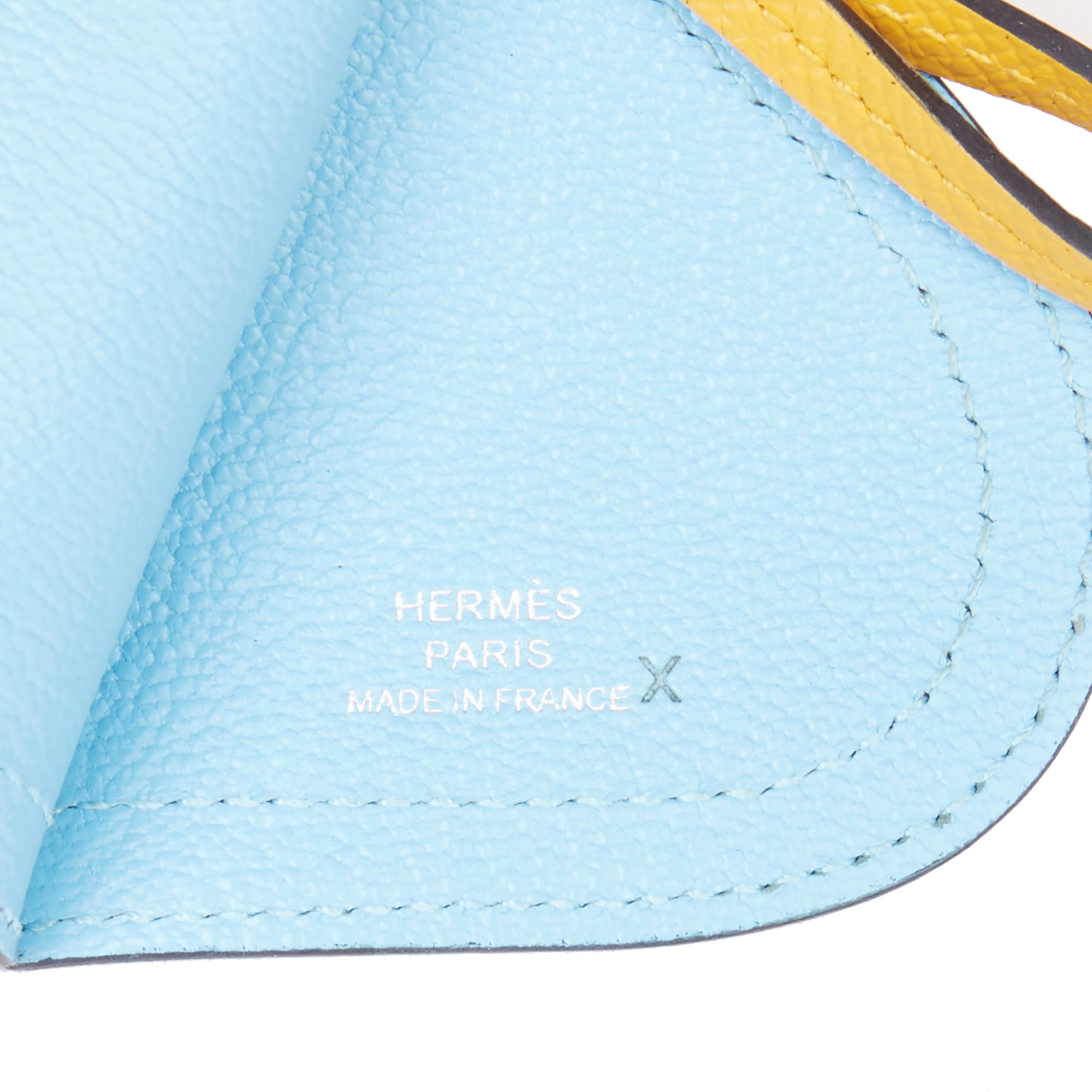 Hermès Celeste, Capucine & Ambre Epsom Leather Camail Key Holder Charm