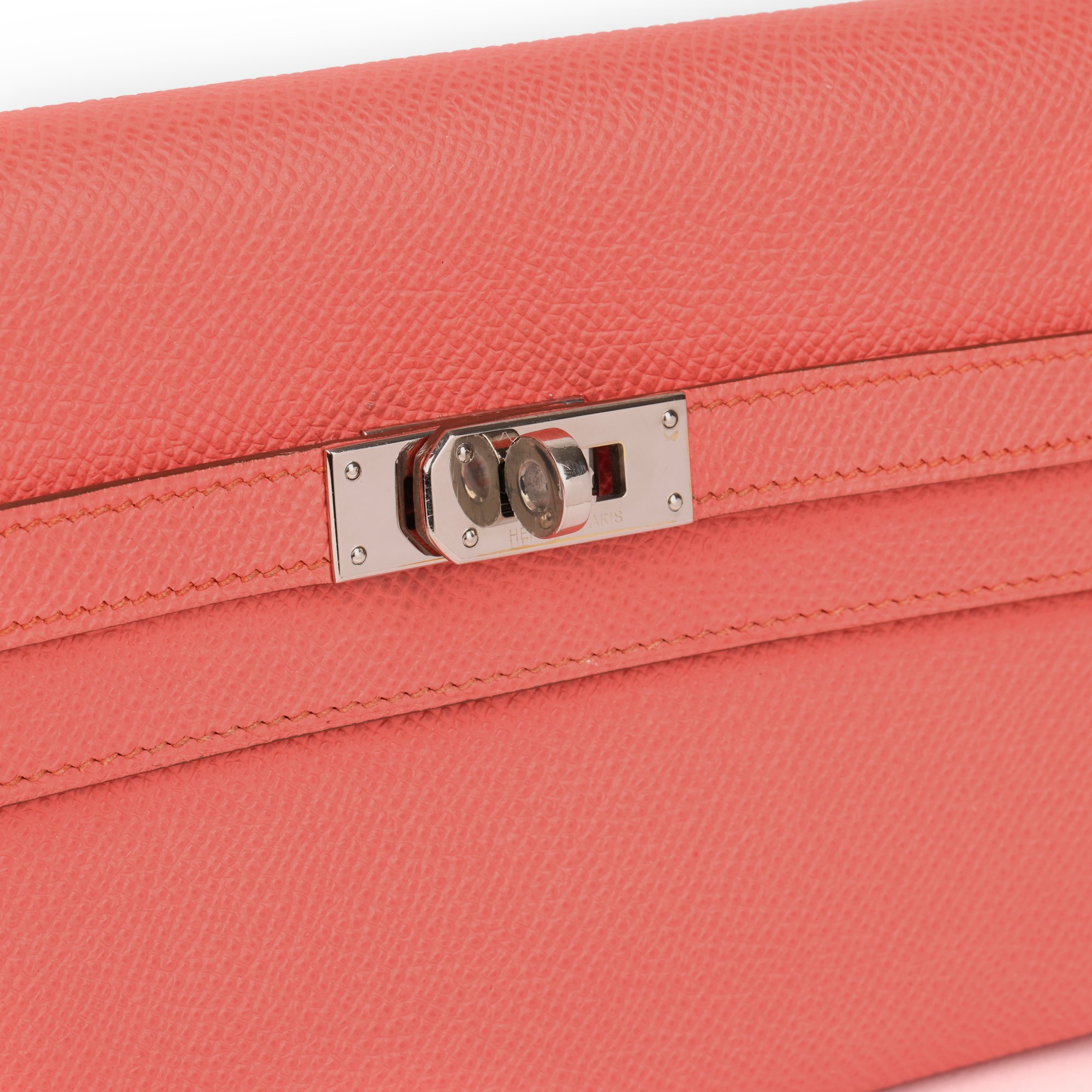 Hermès Rose Jaipur Epsom Leather Kelly Long Wallet