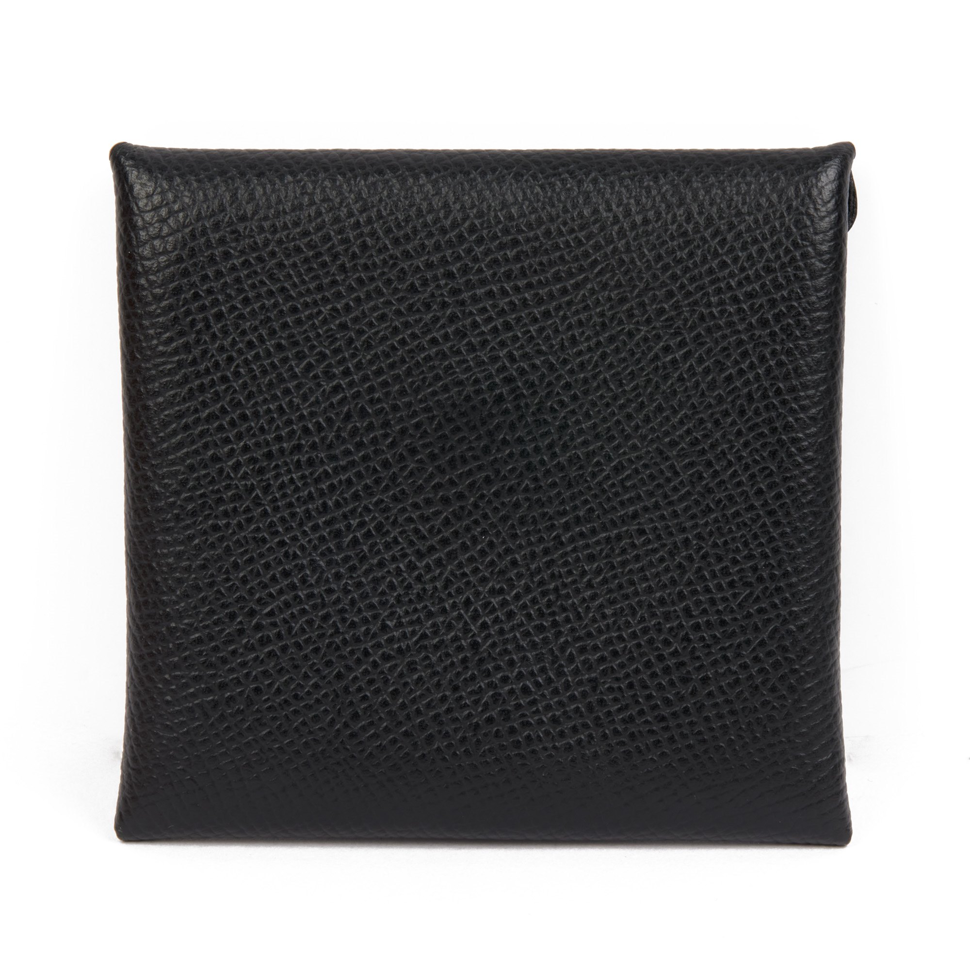 Hermès Black Epsom Leather Bastia Change Purse