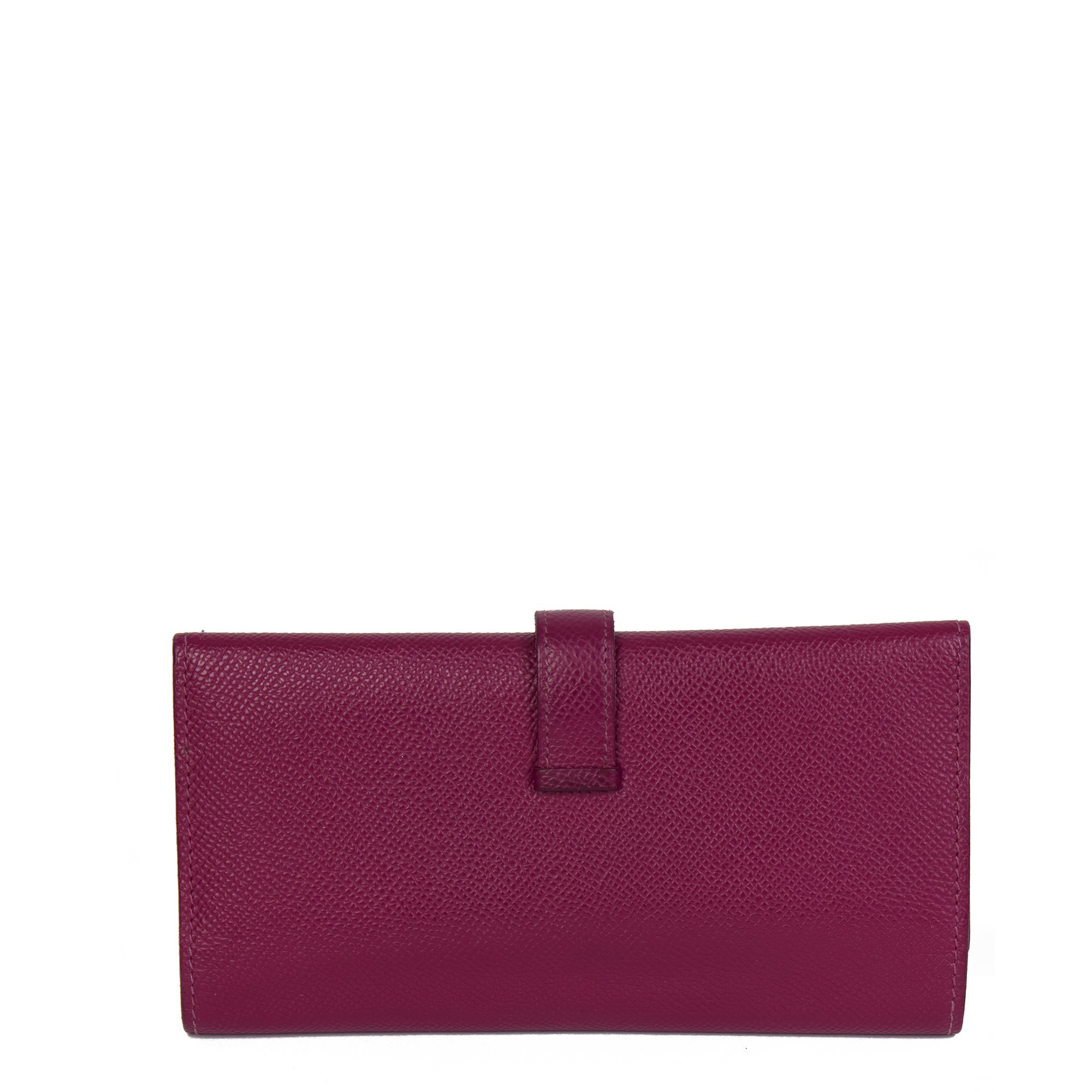 Hermès Anemone Epsom Leather Bearn Tri-Fold Wallet