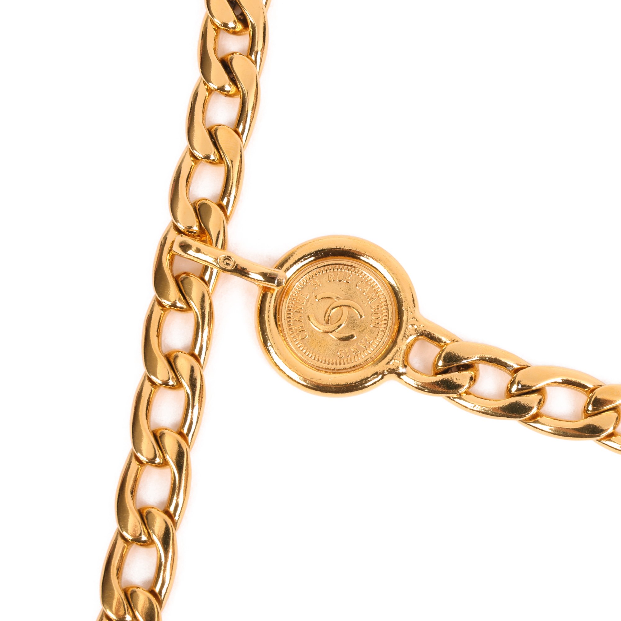 Chanel Gold Medallion Coin Vintage Chain Belt