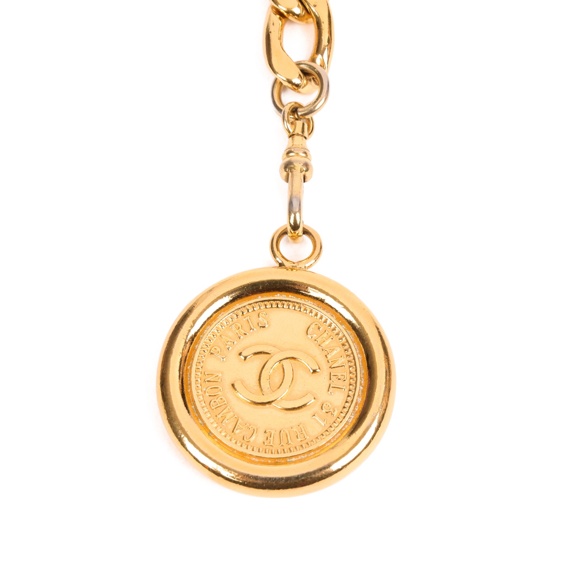 Chanel Gold Medallion Coin Vintage Chain Belt