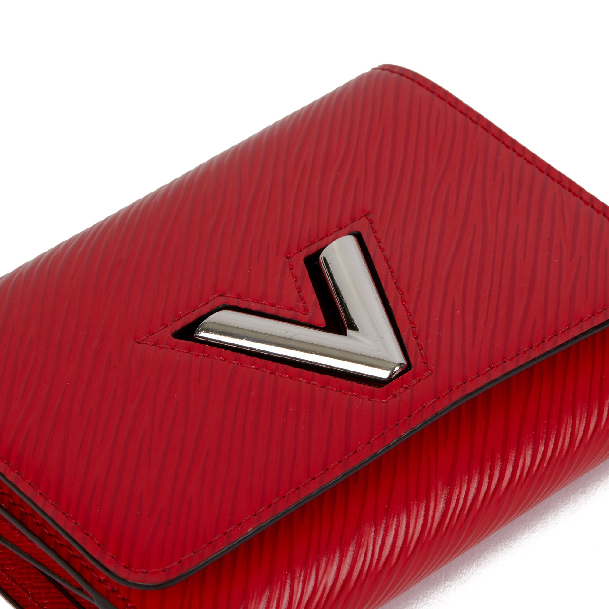 Louis Vuitton Coquelicot Epi Leather Twist Compact Wallet