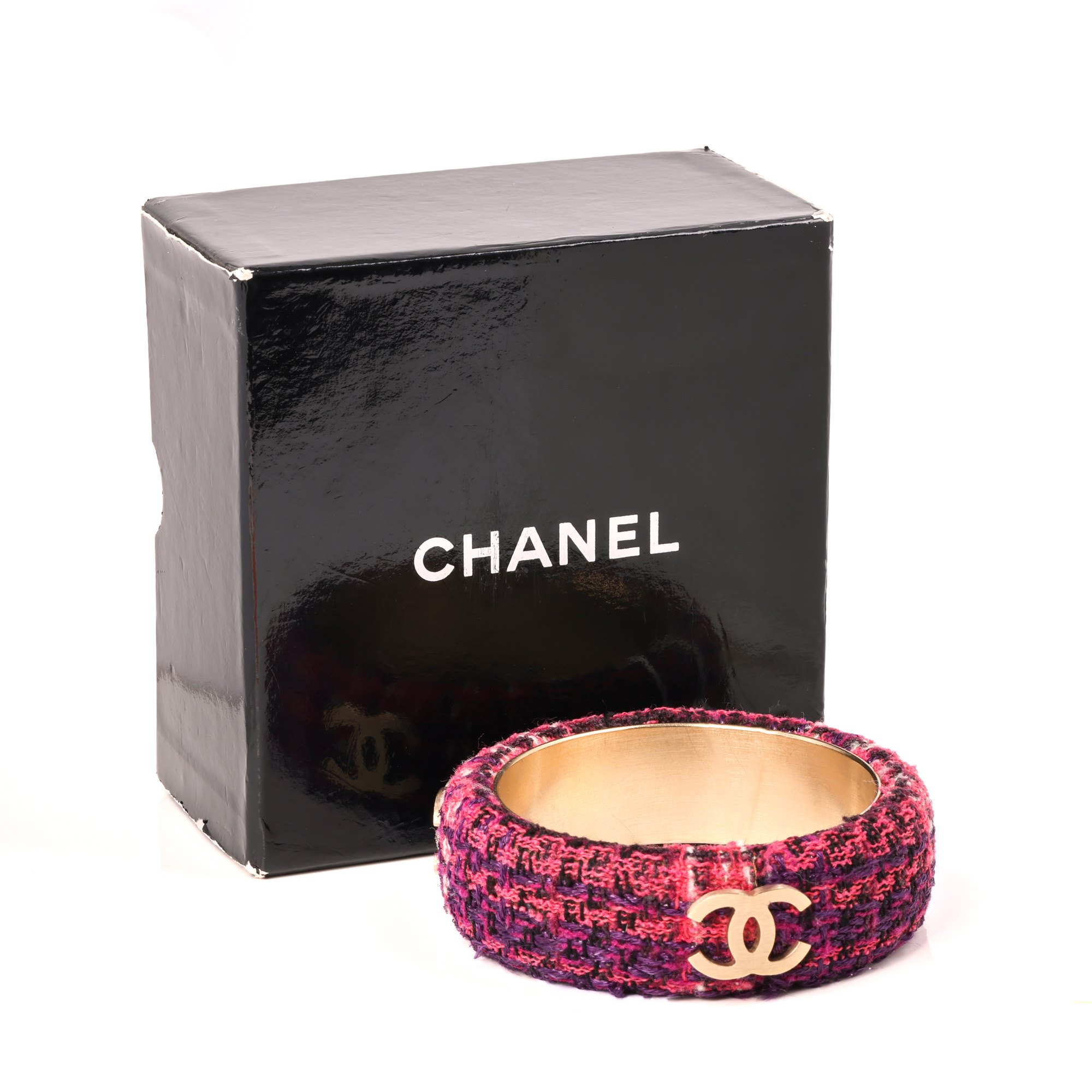 Chanel Tweed Bangle