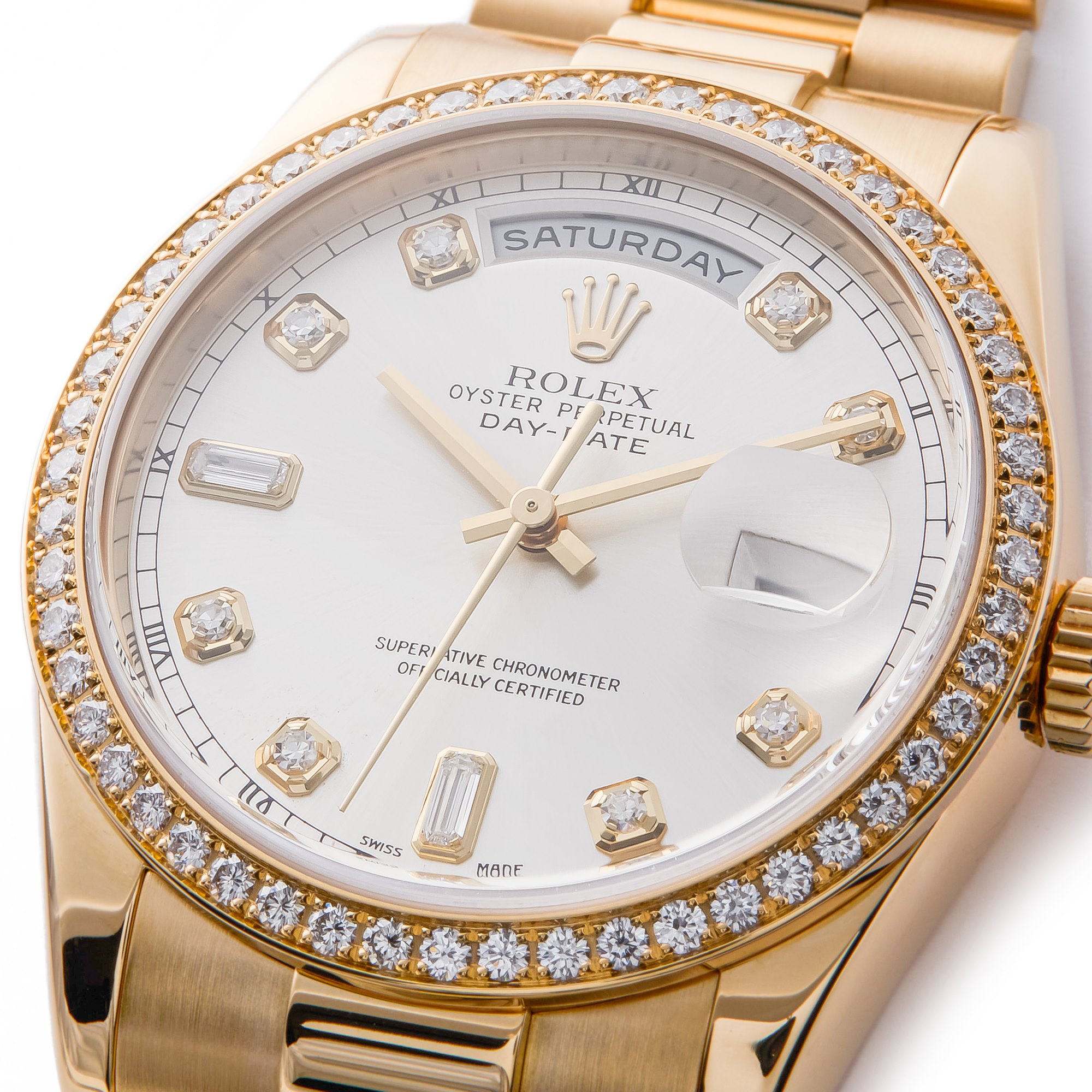 Rolex Day-Date 36 New Clasp Geel Goud 118348