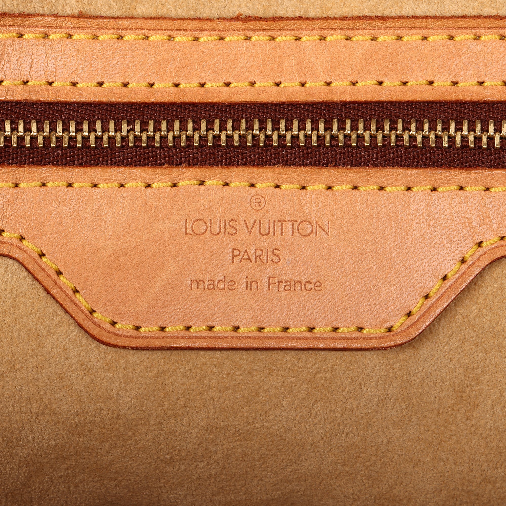 Louis Vuitton Brown Monogram Coated Canvas & Vachetta Leather Vintage Rivoli