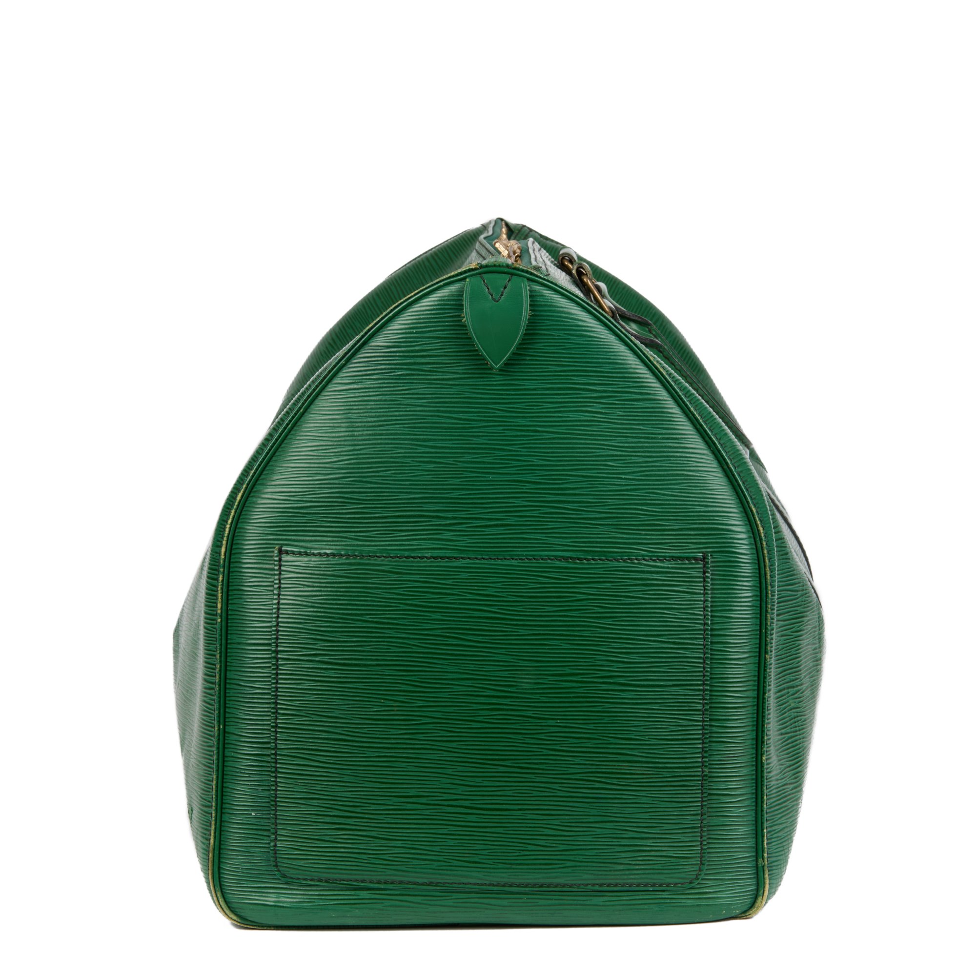 Louis Vuitton Green Epi Leather Vintage Keepall 55